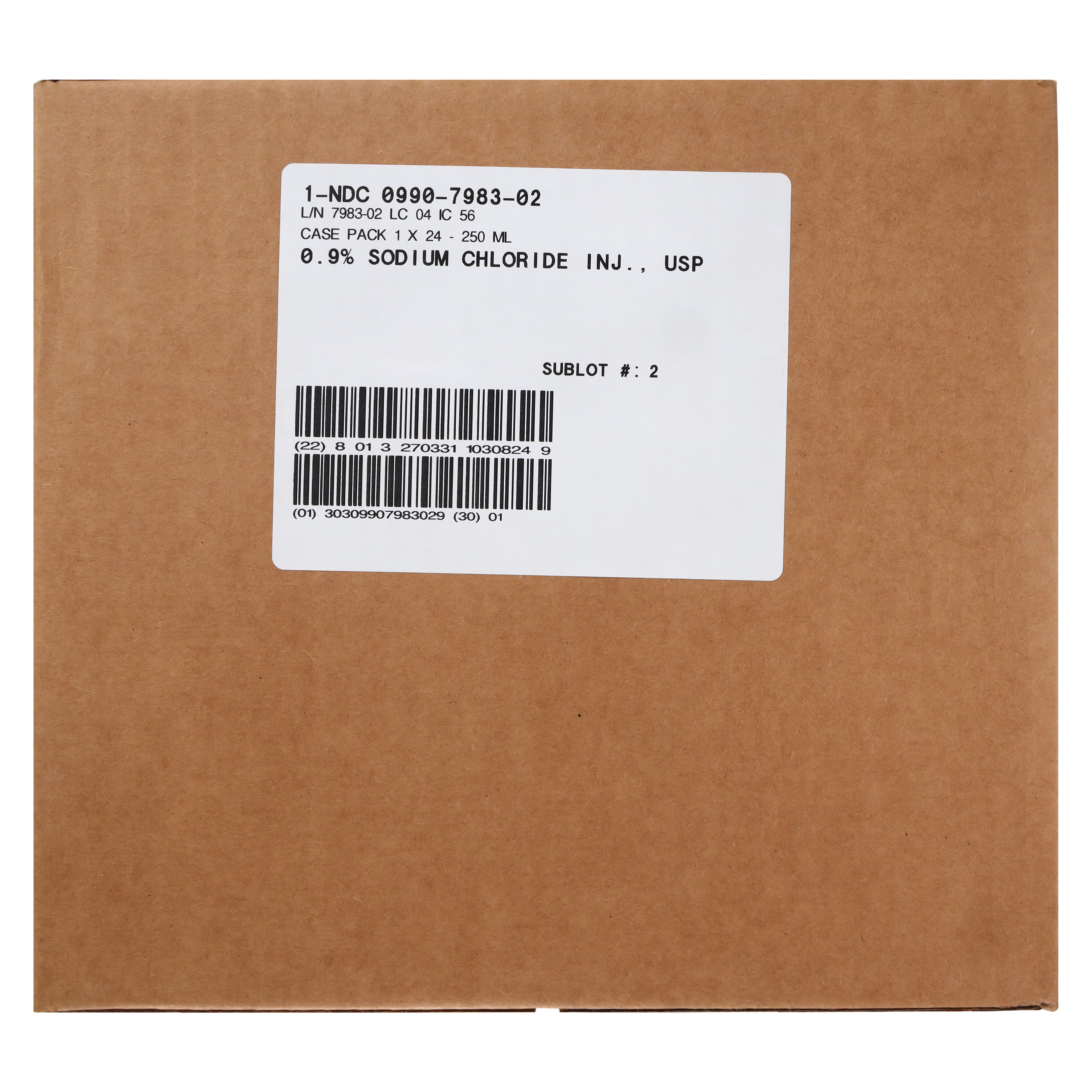 Sodium Chloride 0.9% Injectable Solution, 250mL Flexible Bag, DEHP-Free, 24/Case thumbnail 4