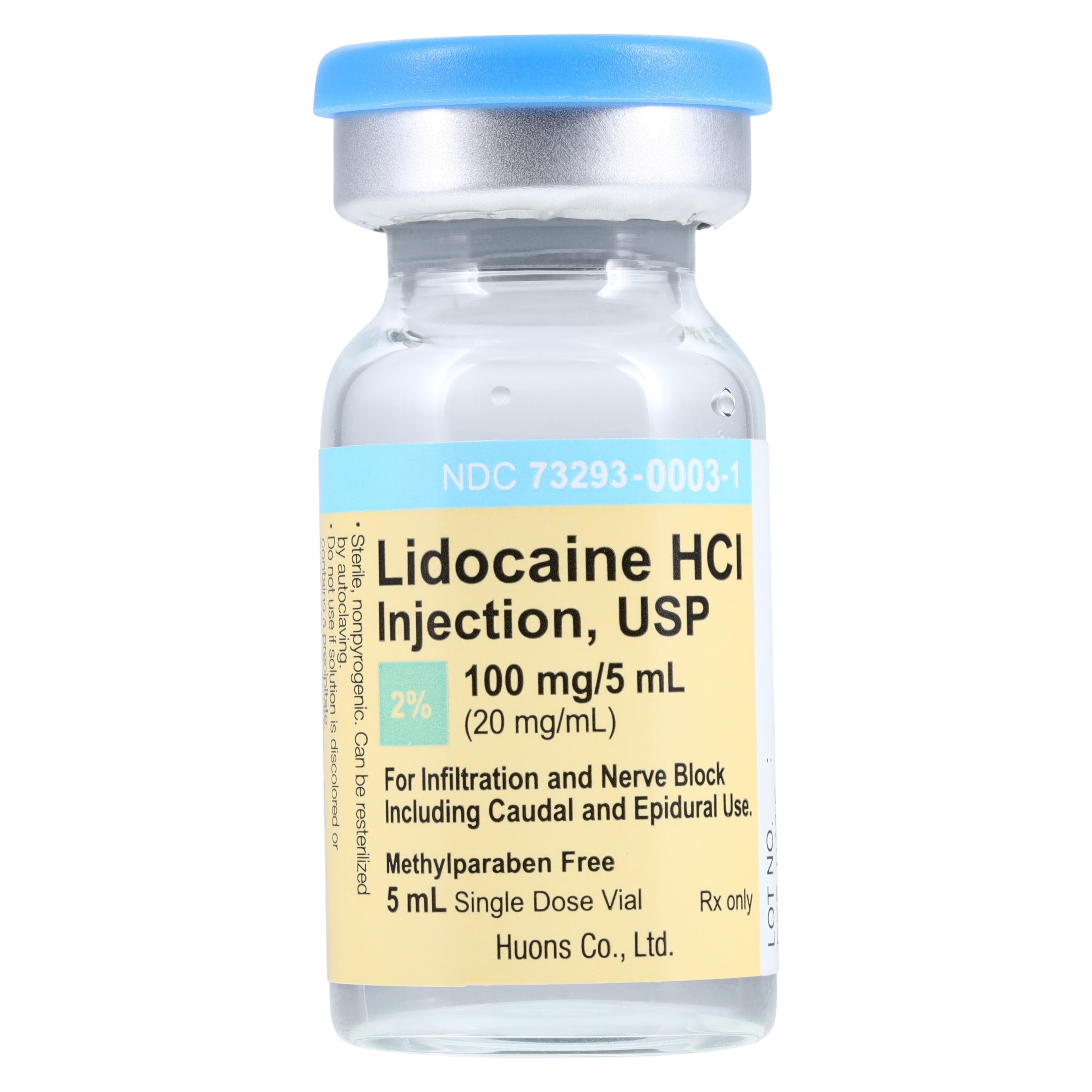 Lidocaine HCl Injection 2% Preservative Free SDV 5mL, 10/Package thumbnail 2