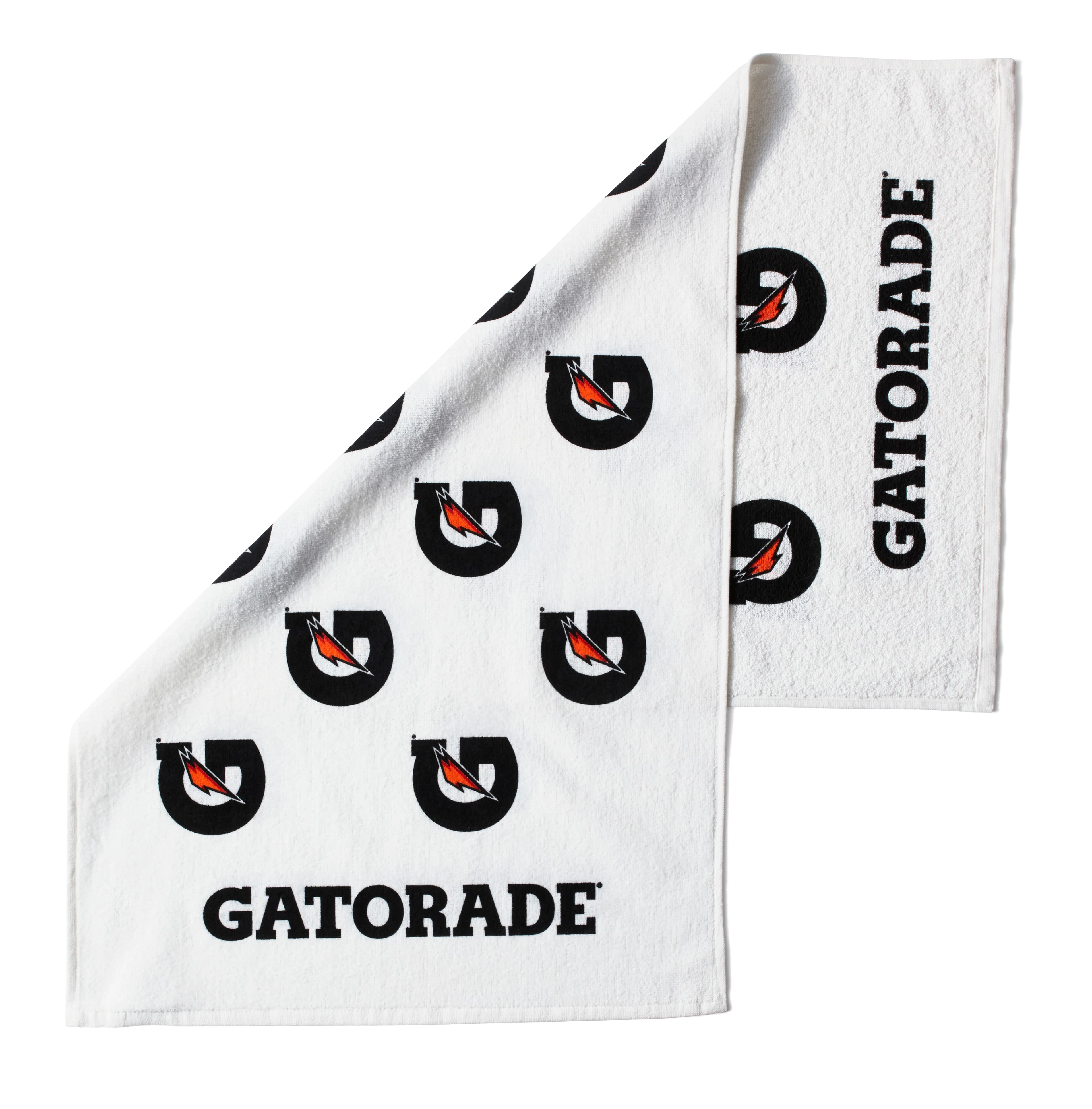 Gatorade Hand Towel, White, 100% Cotton, 24" x 42" - Gatorade Towel - Image 1