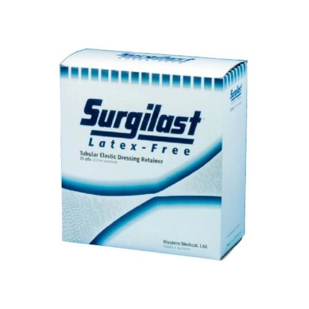 Surgilast Tubular Elastic Dressing Bandage, White, Non-Sterile, 25 yd, Each - Surgilast Elastic Bdge LF - Image 1