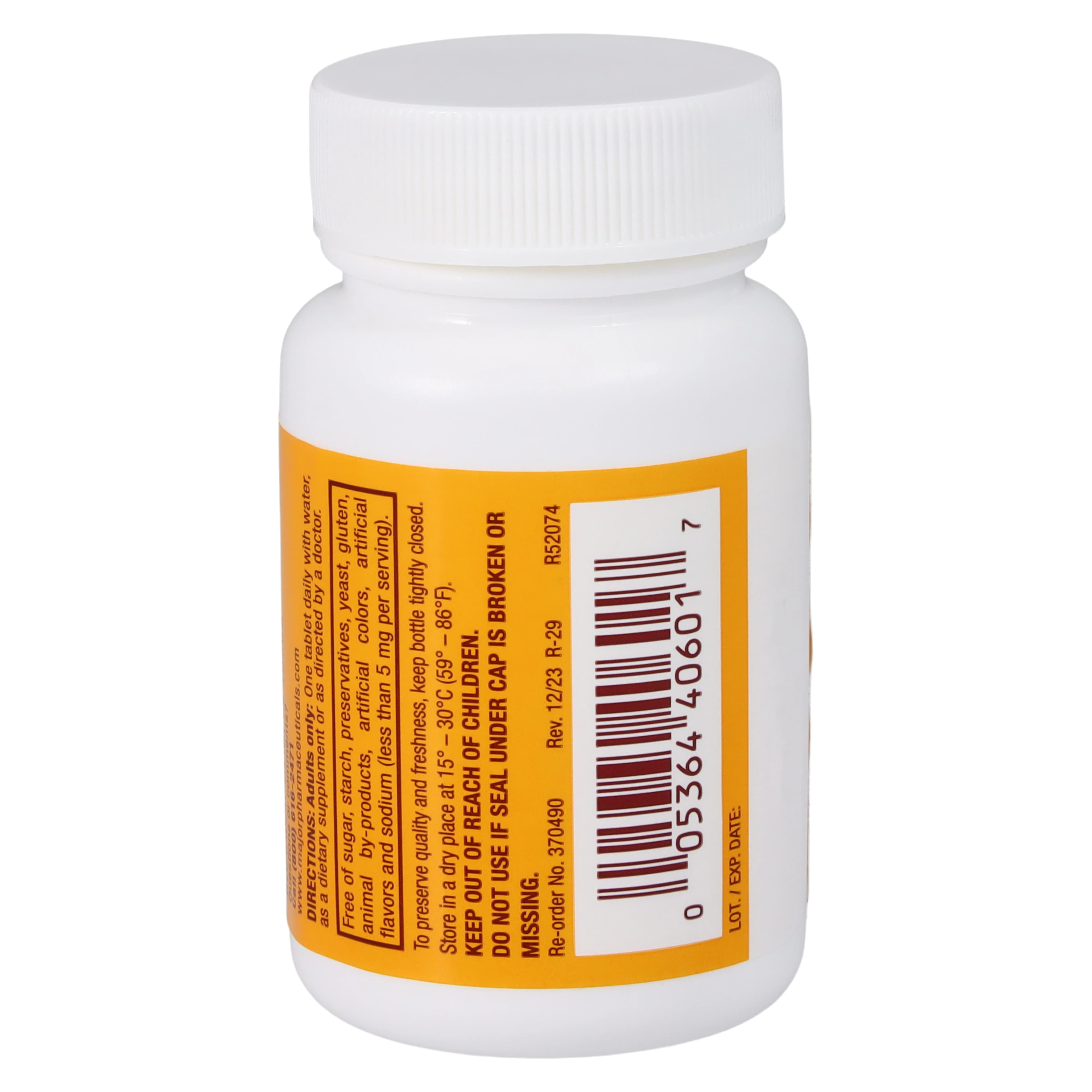 Vitamin B-6 Pyridoxine Tablets, 25 mg, 100 Tablets per Bottle thumbnail 3