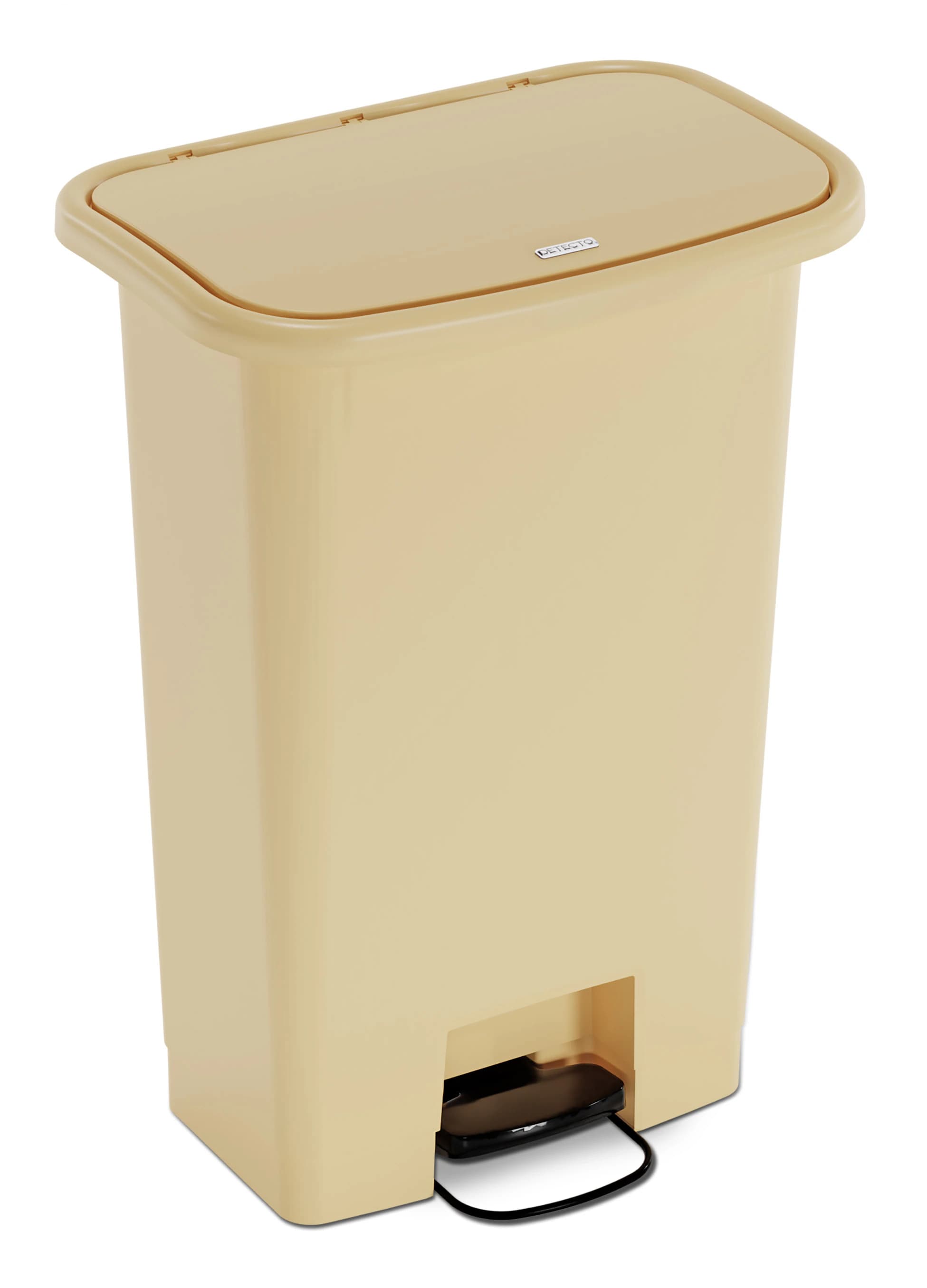 Waste Mate Plastic Waste Receptacle, 18 Gallon, Beige - Receptacle Waste Plastic - Image 1