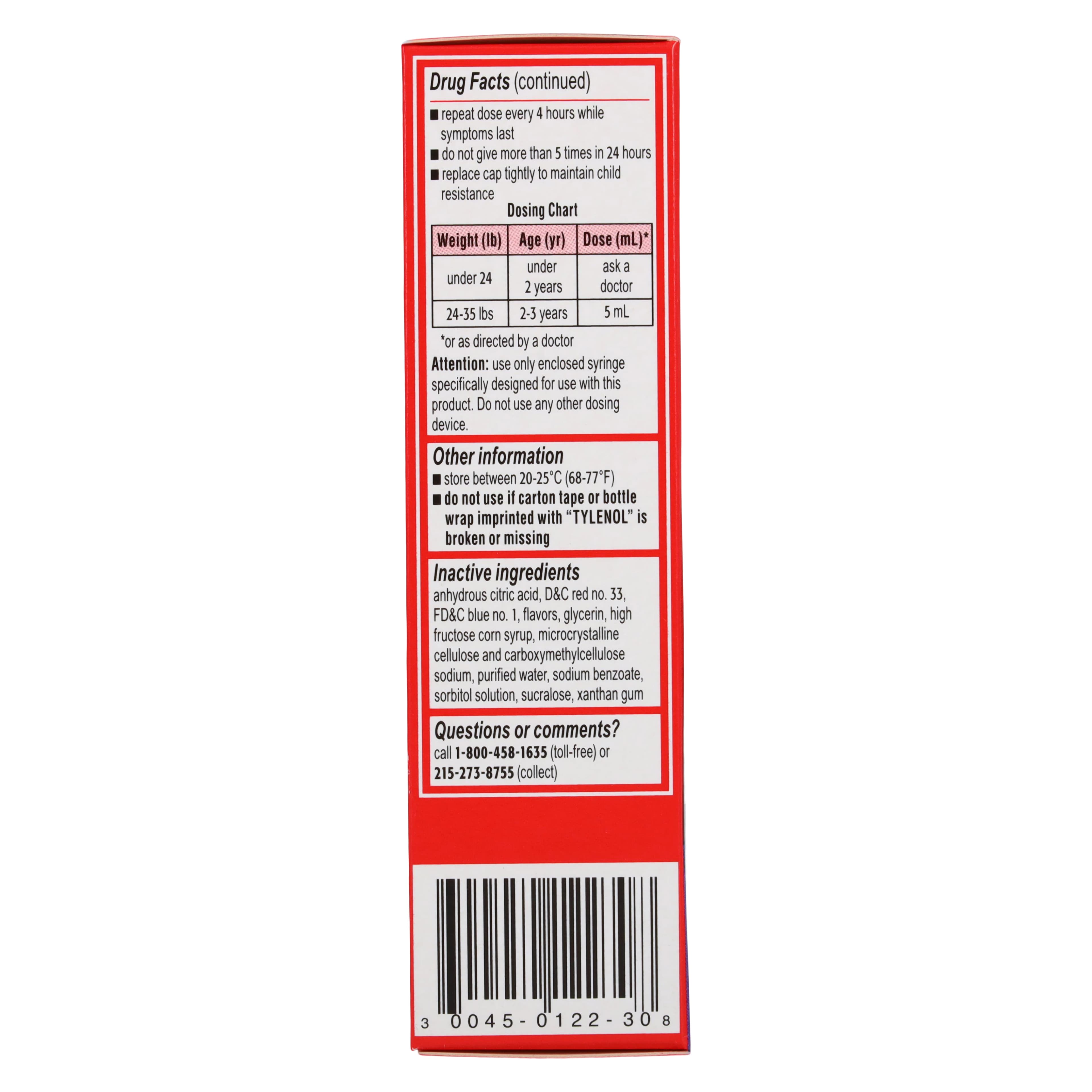 Tylenol Infant Pain Reliever/Fever Reducer Drops, Grape, 1 oz Bottle thumbnail 3