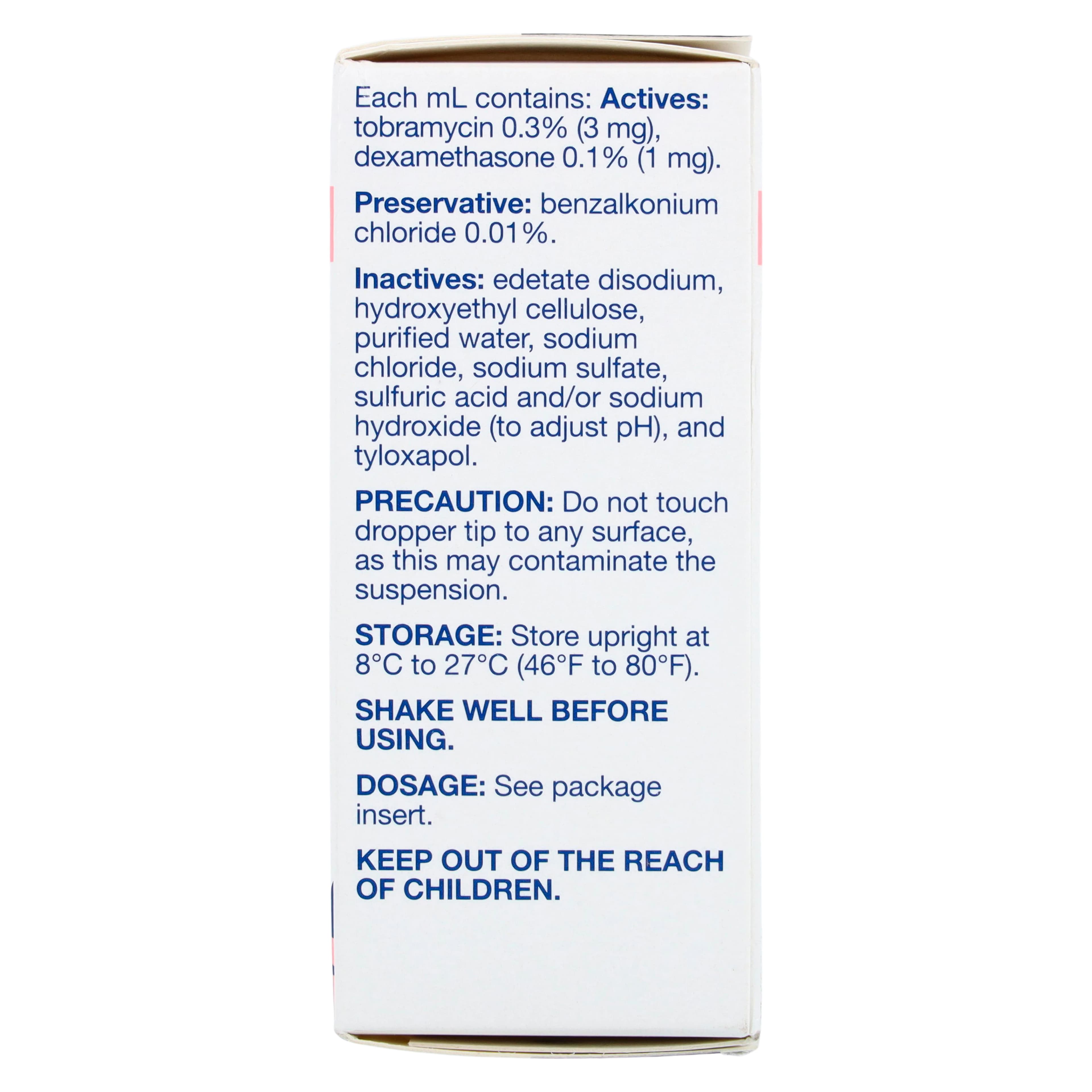 Tobramycin/Dexamethasone Ophthalmic Solution 0.3%/0.1%, 5 mL Bottle thumbnail 2