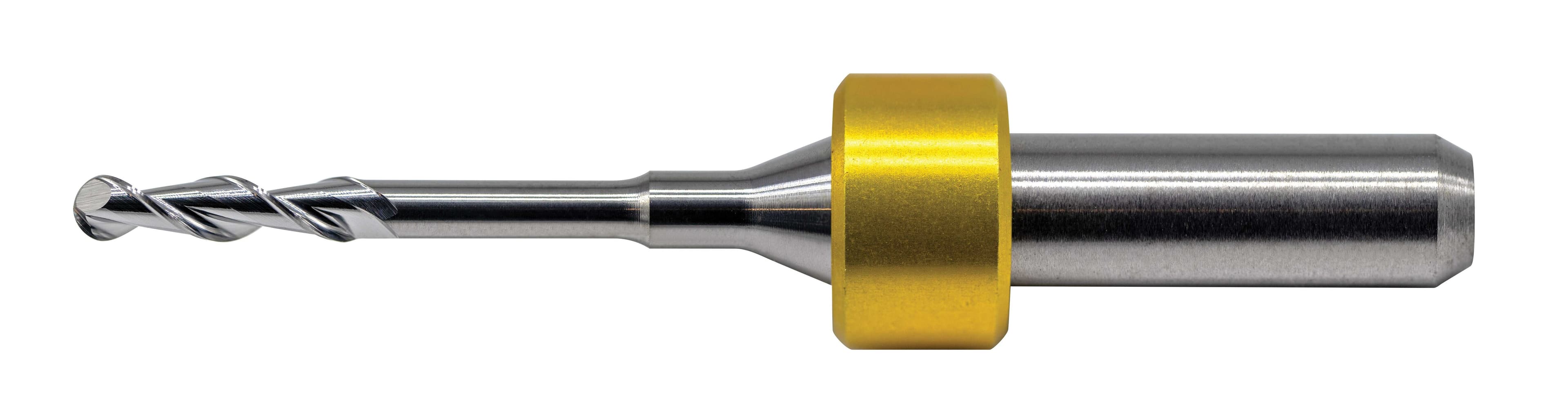 Ivoclar PM7 2.5mm Ball Carbide Milling Tool, 2 Flute, Razor Sharp thumbnail 3