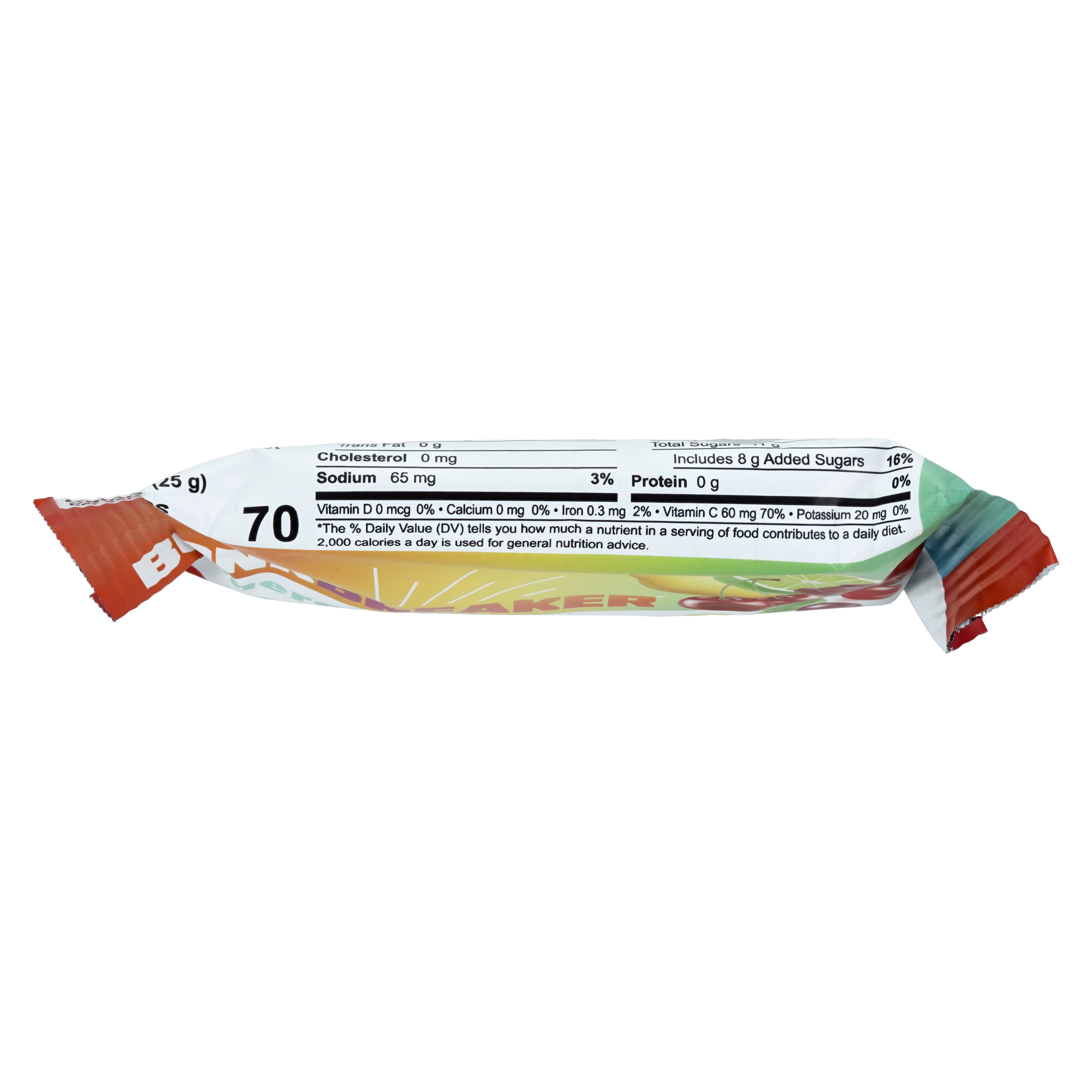 Bonk Breaker Energy Chews, Rainbow Blast, 100% Vitamin C DV, Electrolyte, Lemon/Lime/Cherry/Grape, Carton of 10 thumbnail 5