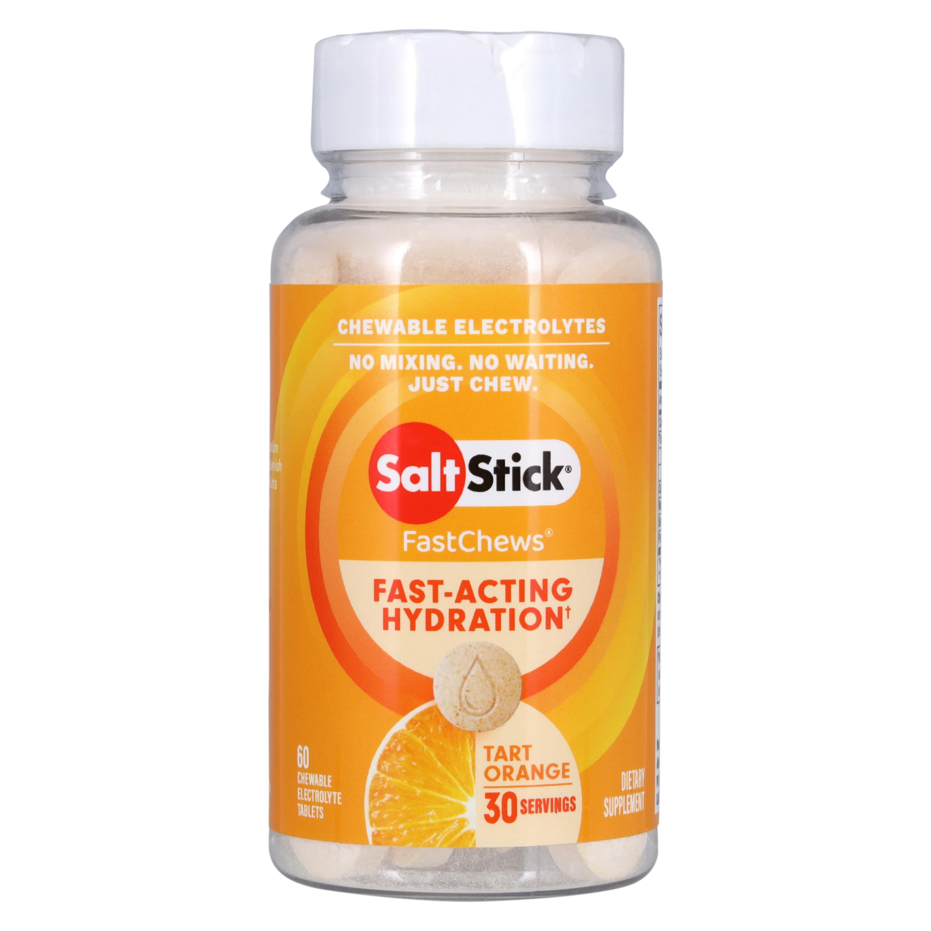 SaltStick FastChews Orange Electrolyte Chews, Bottle of 60 - SaltStick FastChews Orange - Image 1