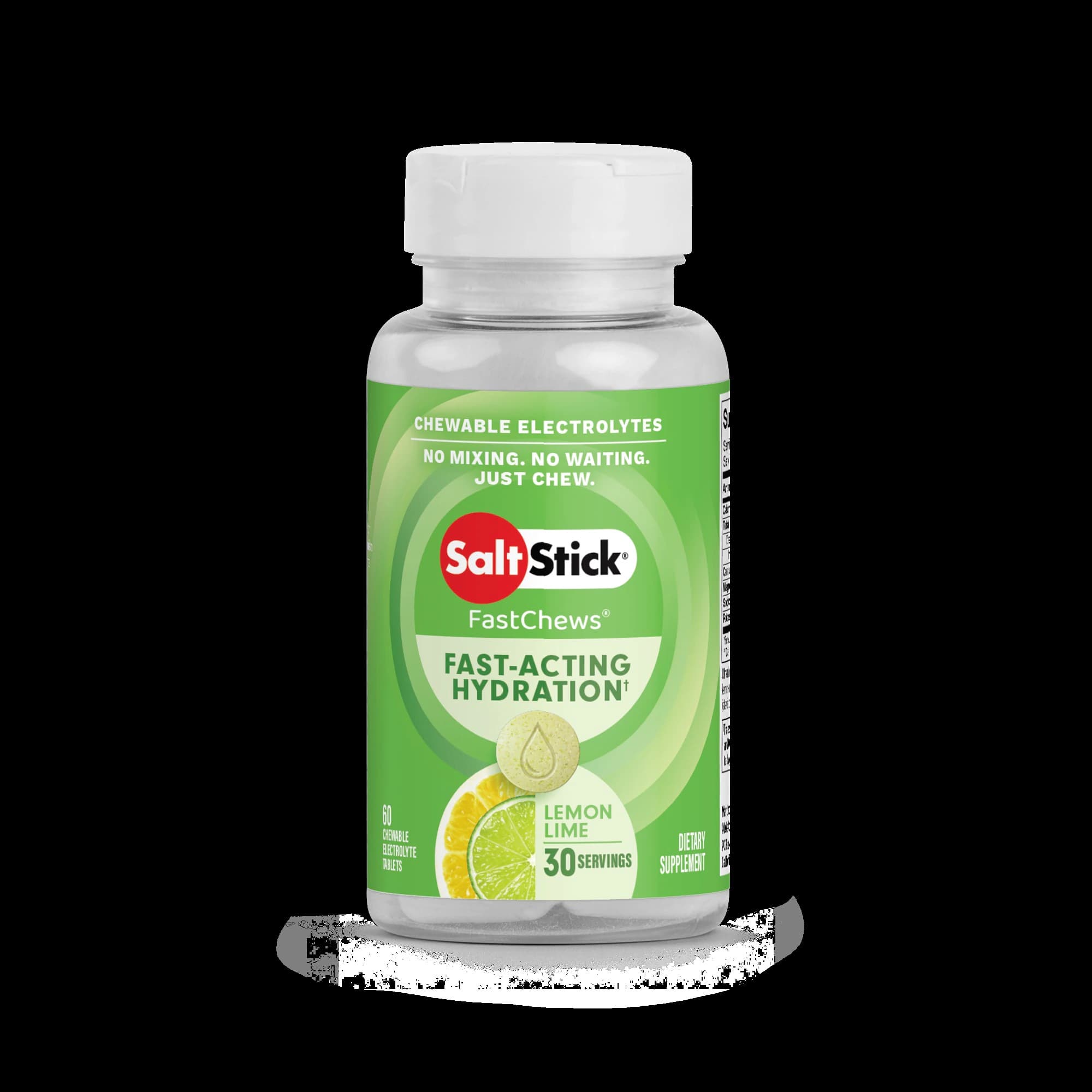 SaltStick FastChews Electrolyte Chews, Lemon-Lime, 1 Bottle - SaltStick FastChews Lemon-Lime - Image 1