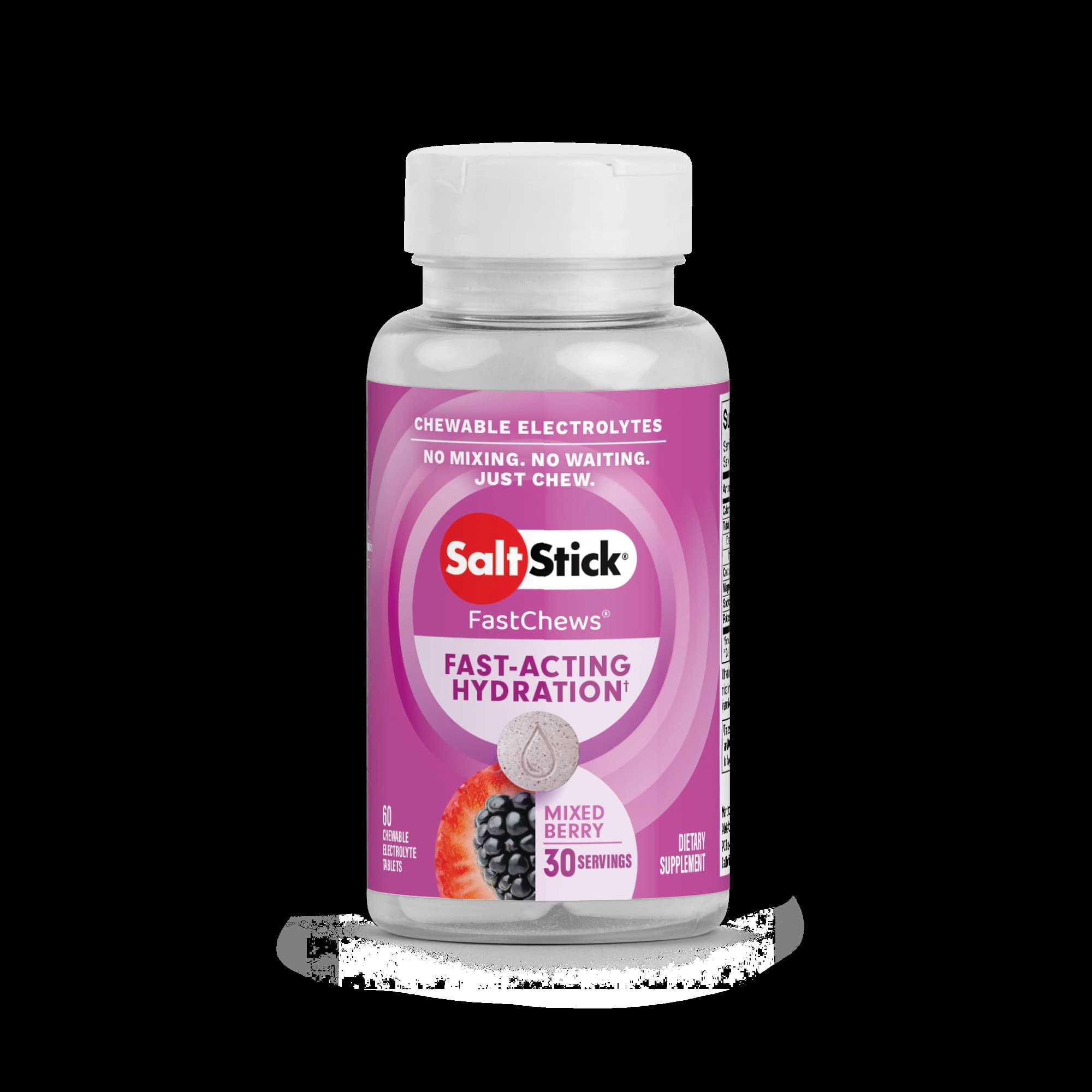 SaltStick FastChews Electrolyte Chews, Mixed Berry, 1 Bottle - SaltStick FastChews Mixed Berr - Image 1