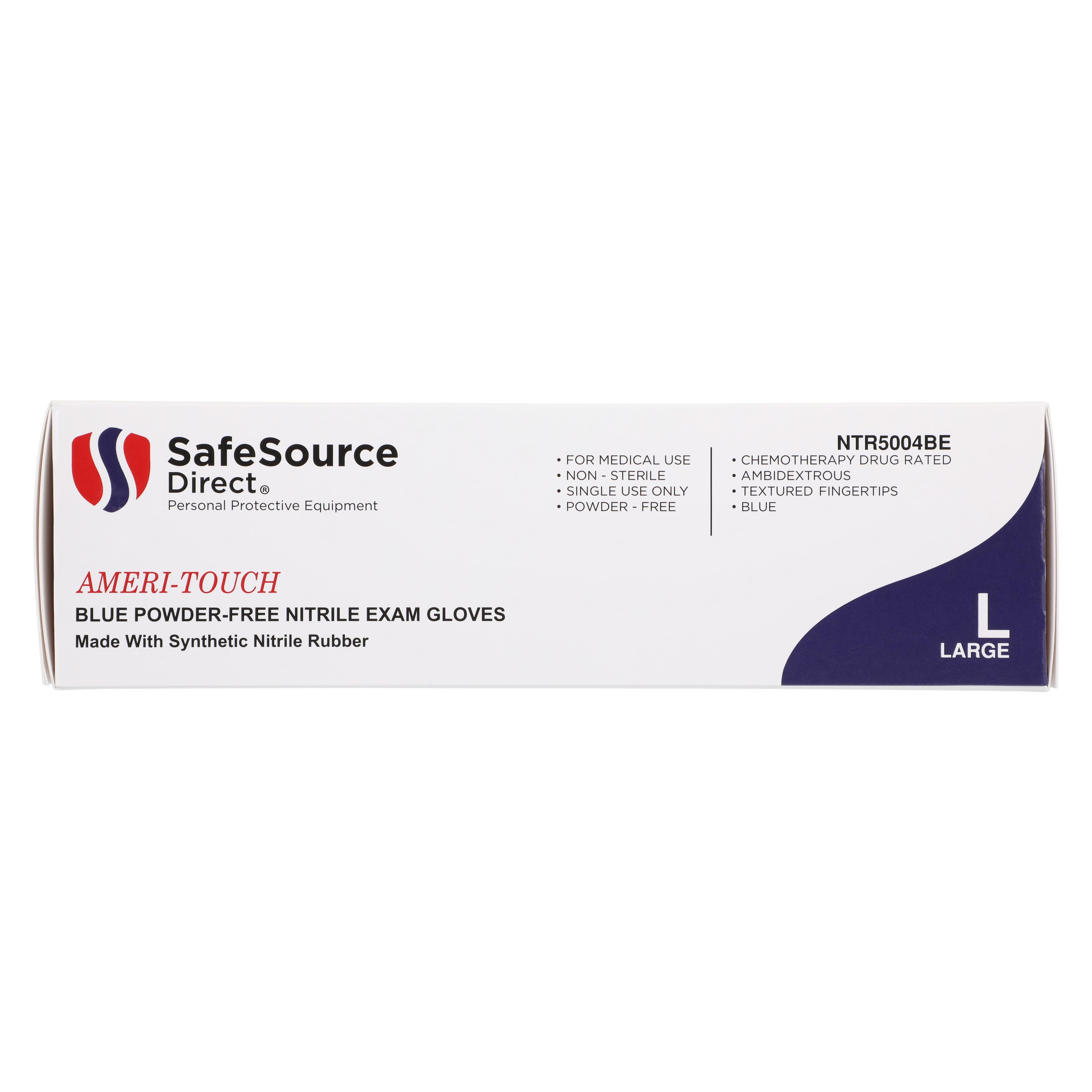 SafeSource Direct Powder-Free Nitrile Chemo-Rated Exam Gloves, Large, Blue, Chemo Rated thumbnail 5