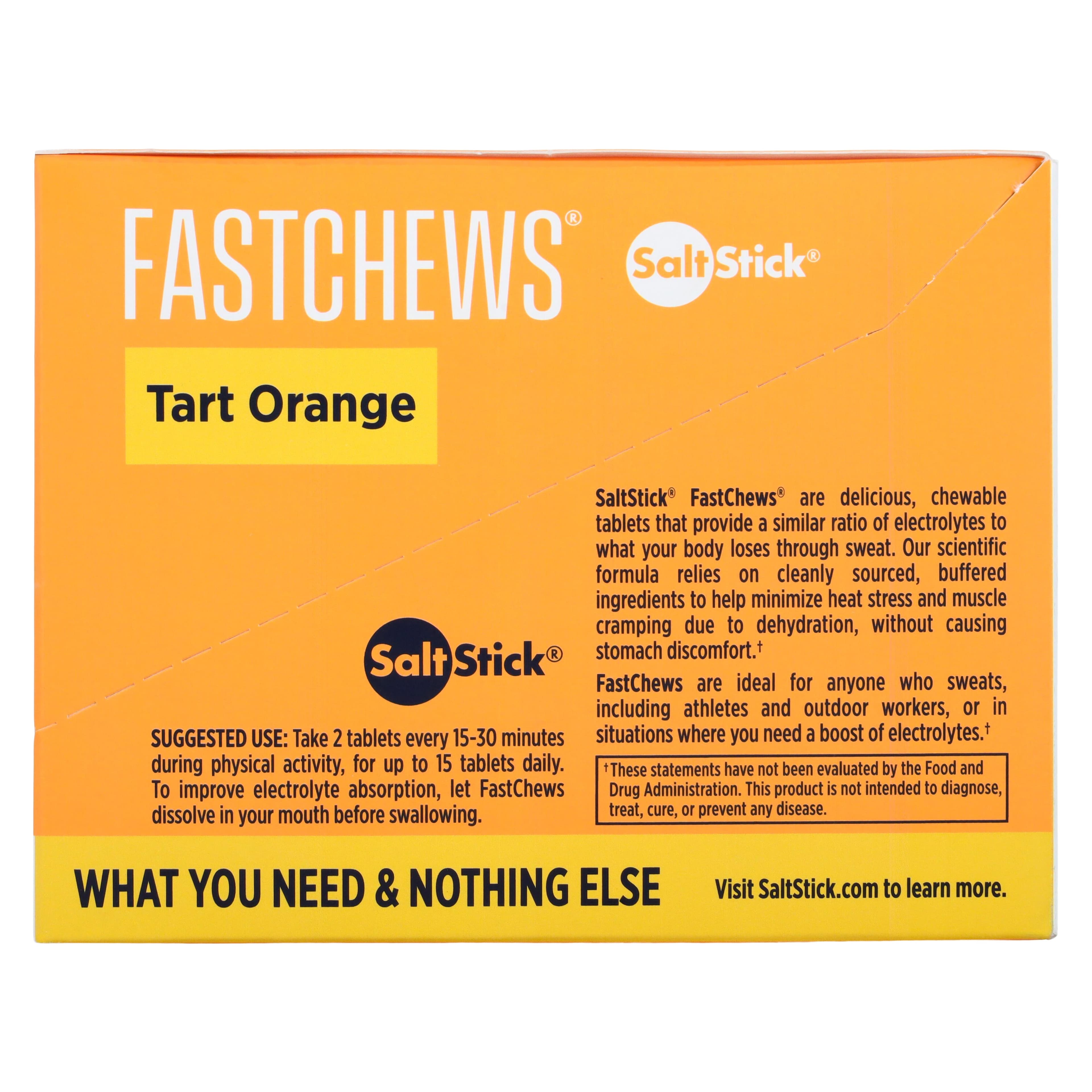 SaltStick FastChews Orange Electrolyte Chewable Tablets, 12/Carton thumbnail 5