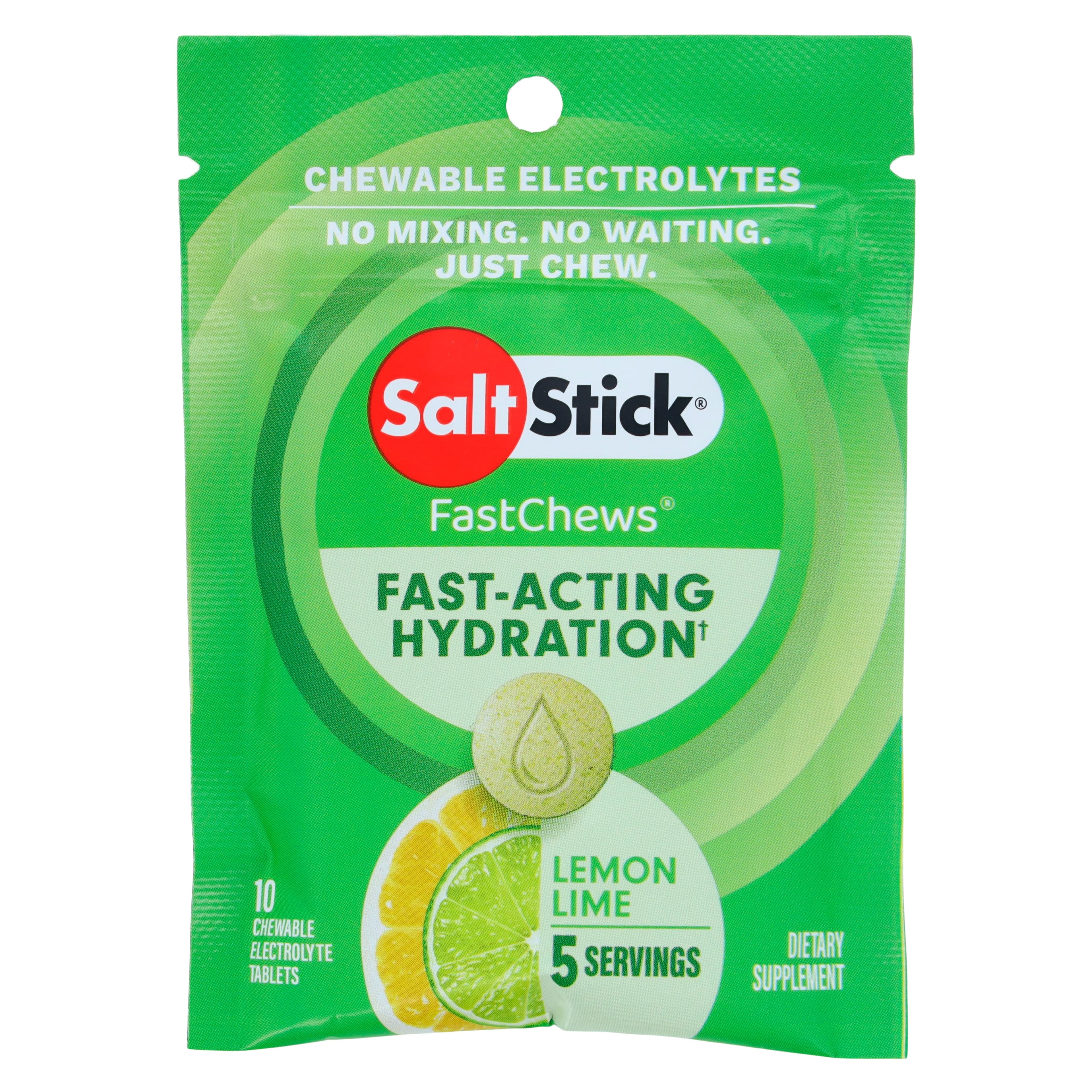SaltStick FastChews Electrolyte Tablets, Lemon-Lime, 12/Carton thumbnail 2