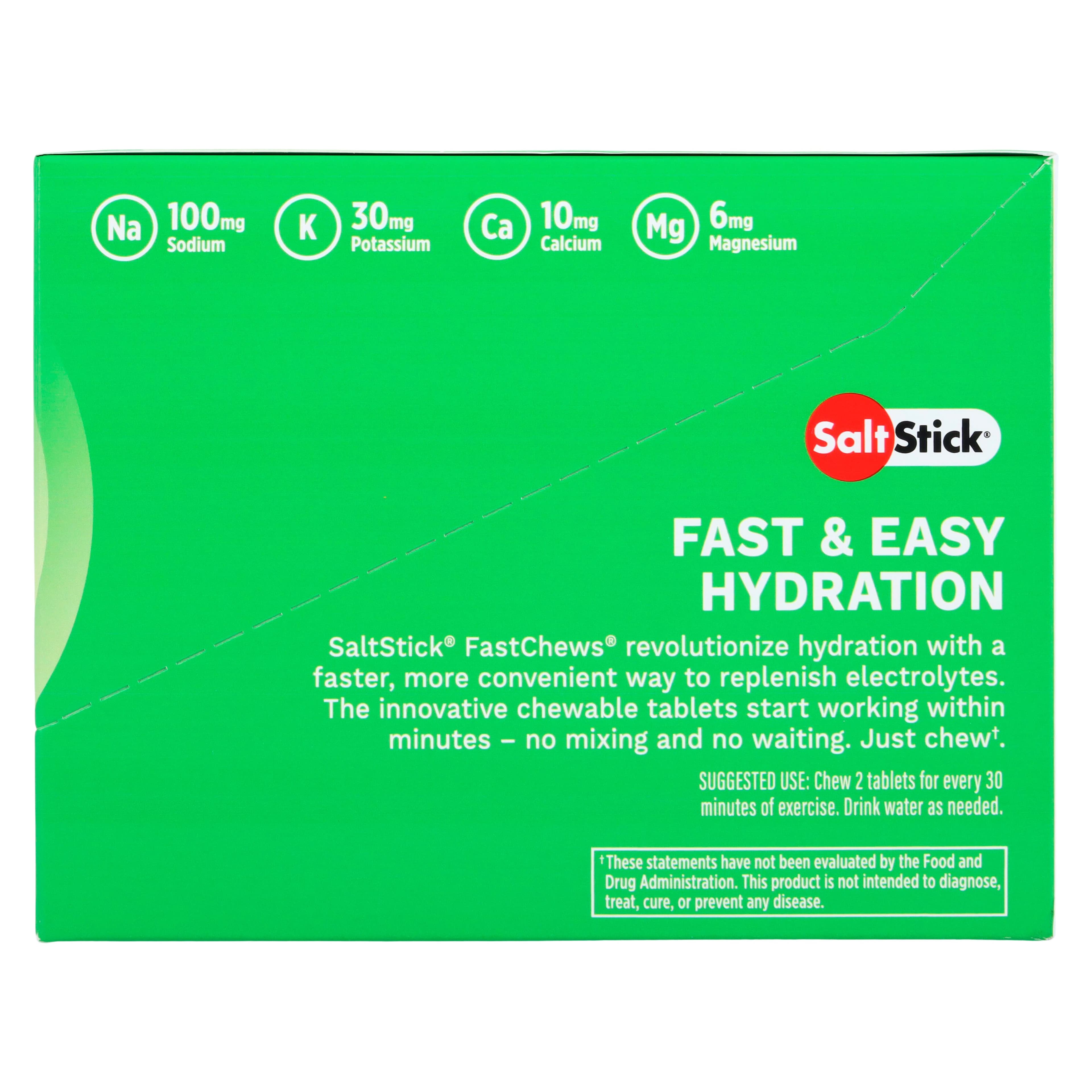 SaltStick FastChews Electrolyte Tablets, Lemon-Lime, 12/Carton thumbnail 4