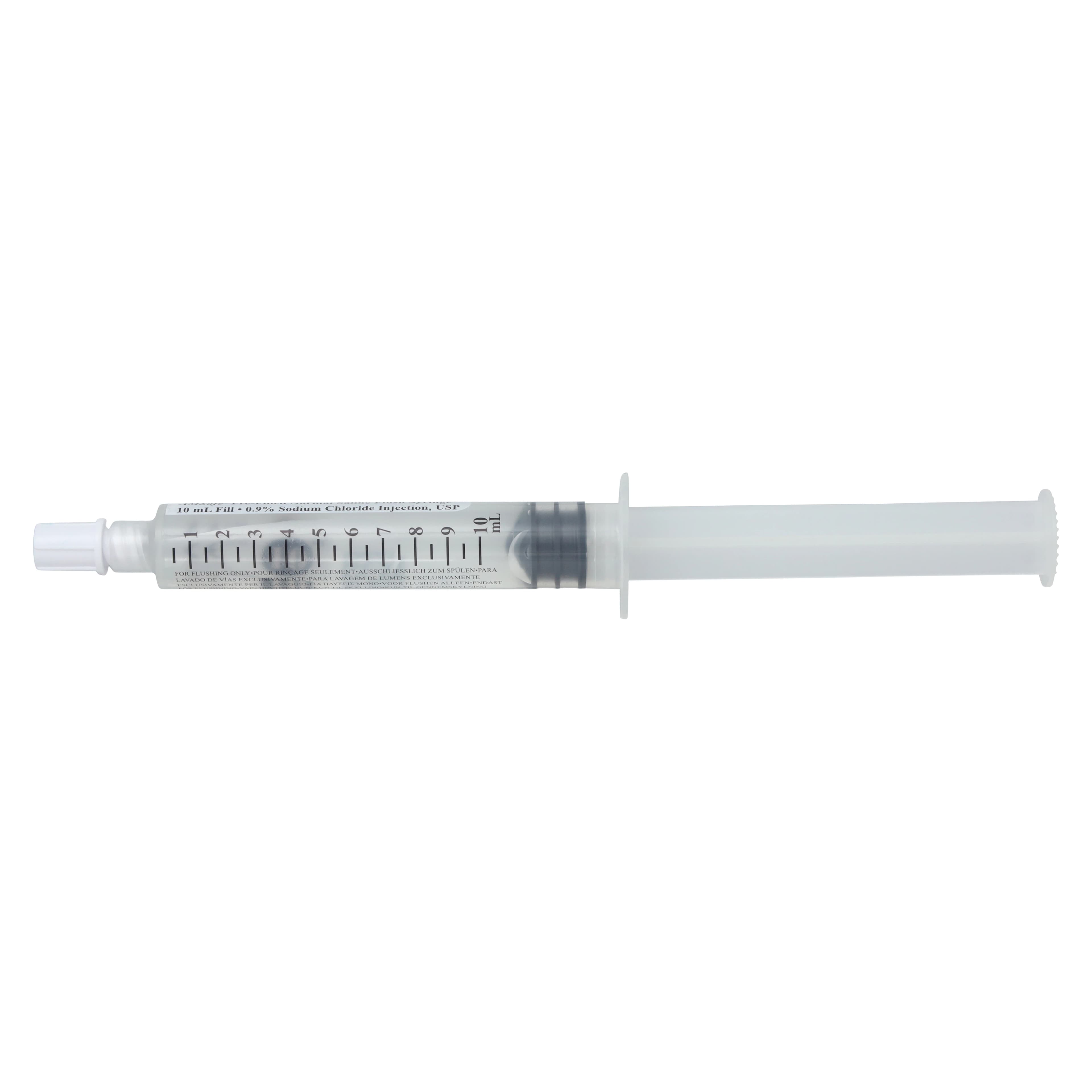 AmSafe Saline IV Flush Solution 0.9%, PICC/INS Standard Compliant, Prefilled Syringe, 10mL, 30/Box thumbnail 3
