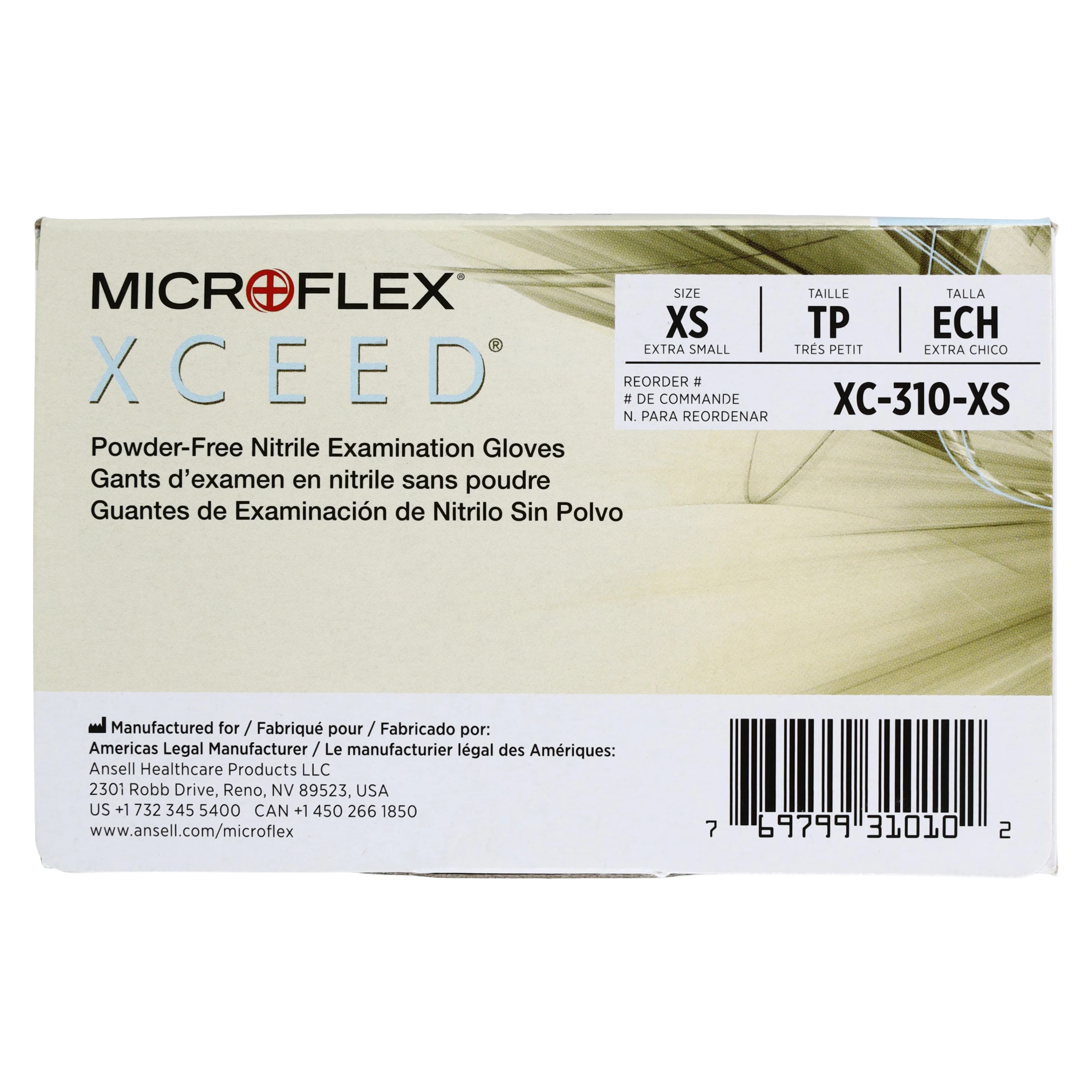 XCEED® Nitrile Examination Gloves, Powder Free, Latex Free, Non-Sterile, Extra Small, Blue, 250/Box, XC-310-XS thumbnail 5