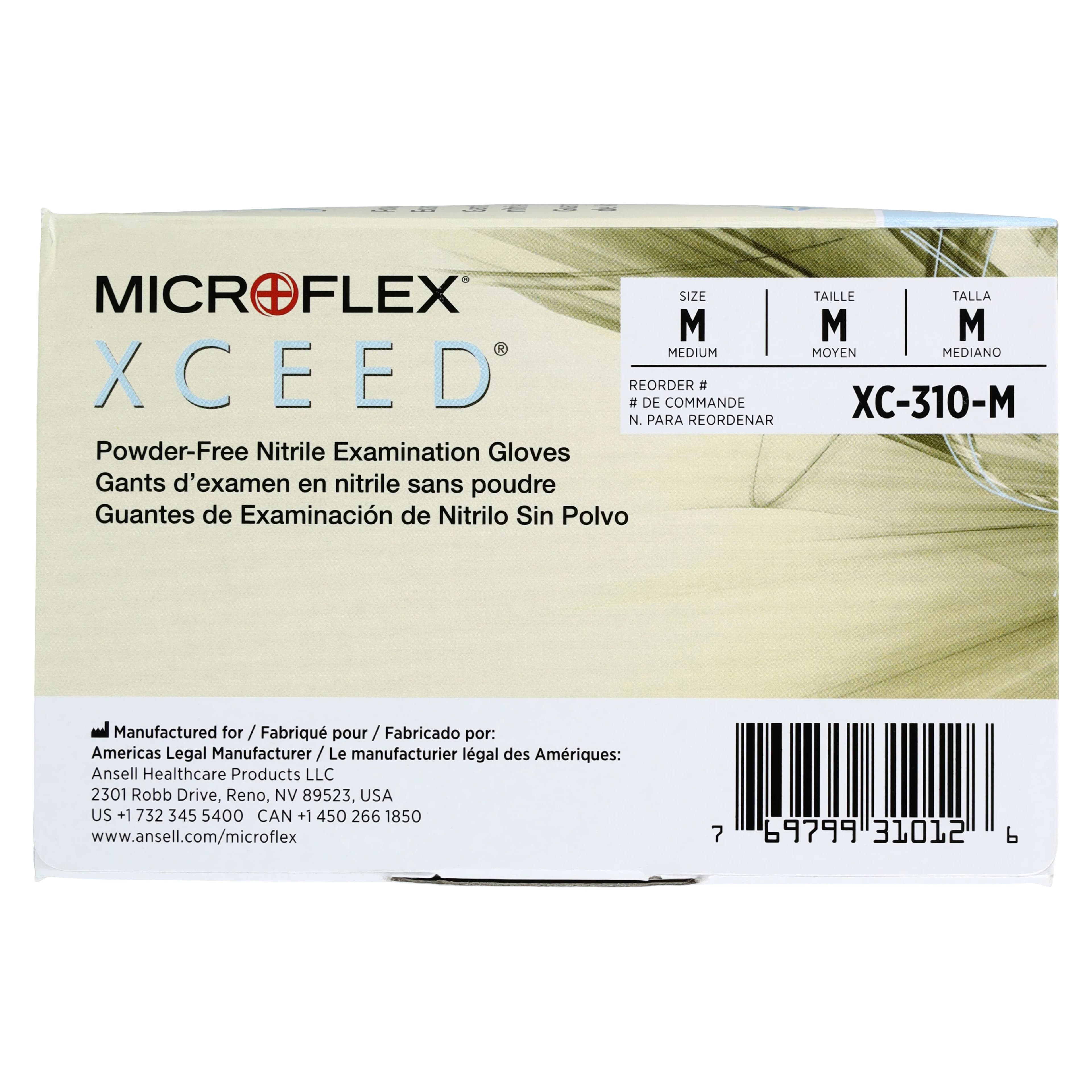 XCEED® Nitrile Examination Gloves, Powder Free, Latex Free, Non-Sterile, Blue, Medium, 250/Box, XC-310-M thumbnail 4