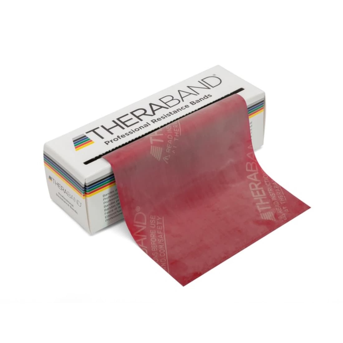 TheraBand Level 2 Red Medium Resistance Exercise Band - Theraband Level 2 Red Mediu - Image 1
