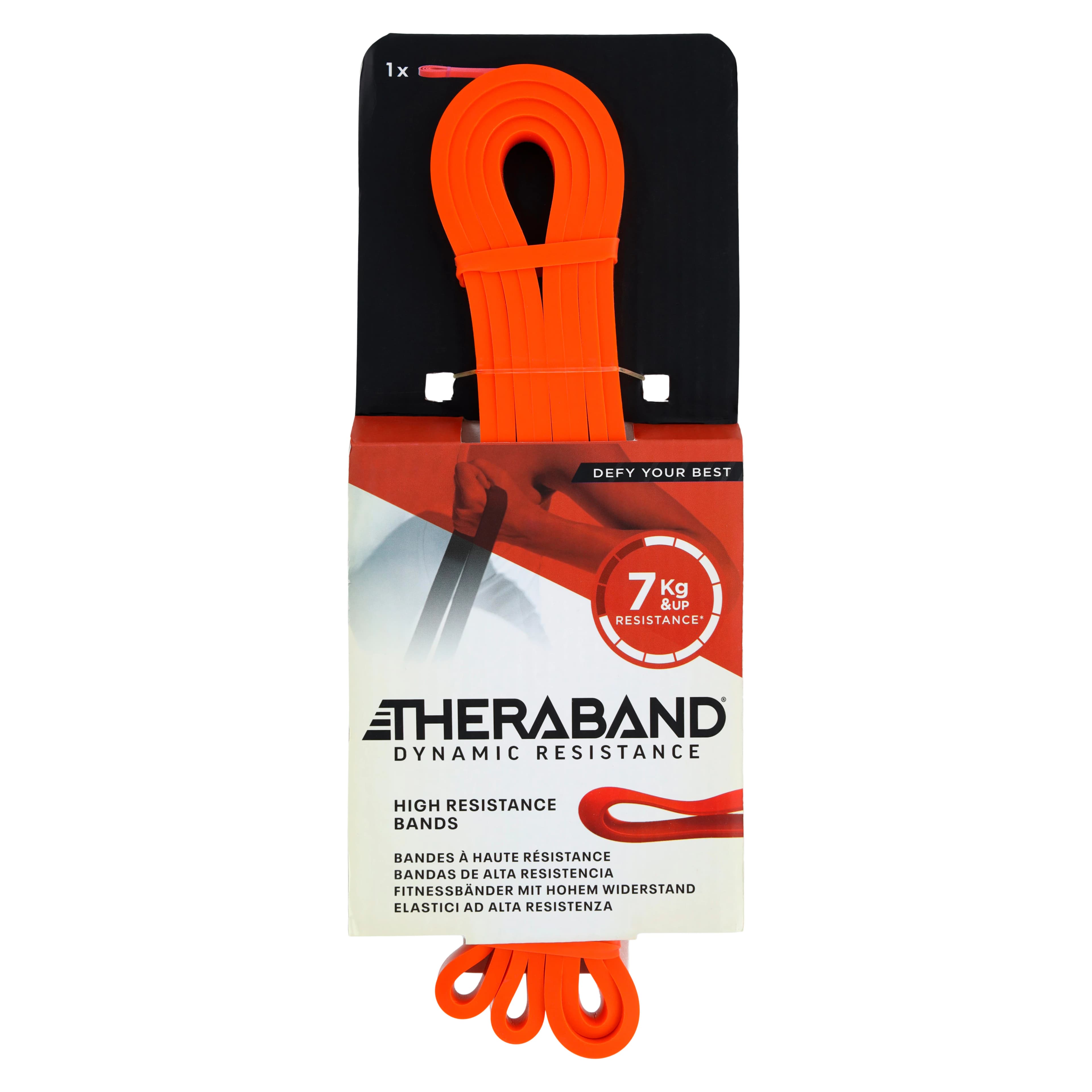 TheraBand High Resistance Exercise Band, 15 lbs, Red - Theraband Hi Resis Band 15Lbs - Image 1