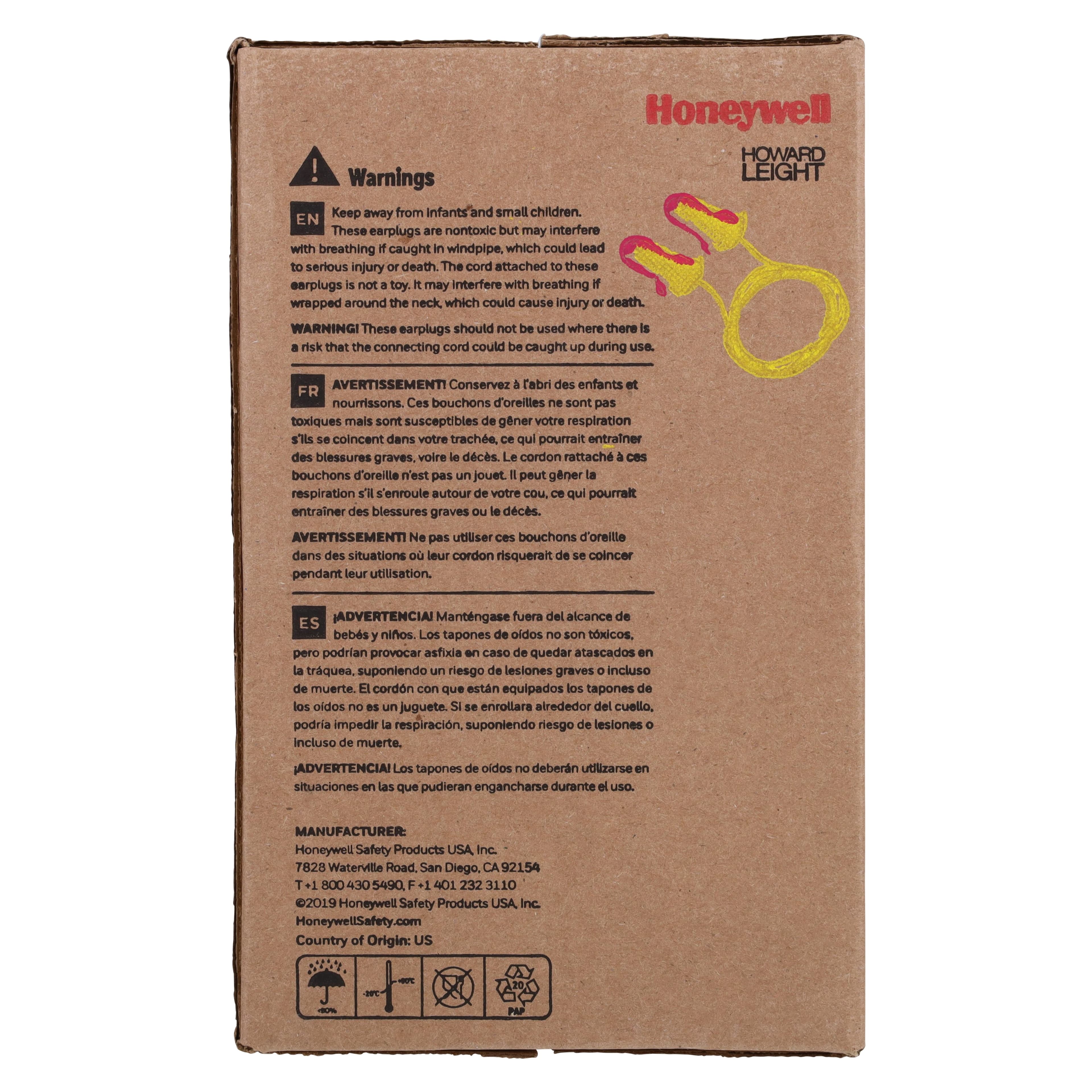 Honeywell Laser-Lite Uncorded Earplug, Foam, Disposable, 200/Box thumbnail 7