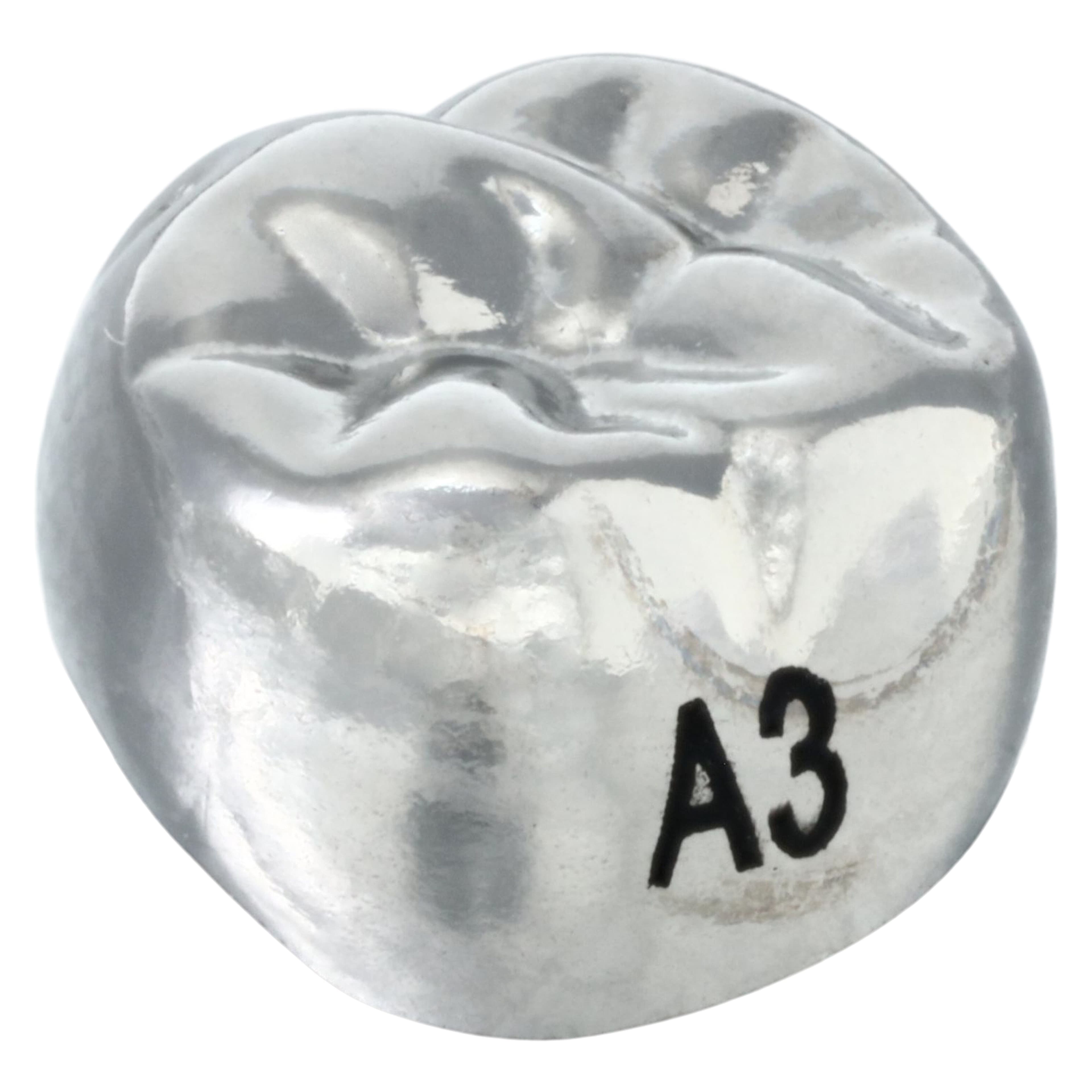 Acero XT Stainless Steel Crown, Upper Right Primary Second Molar (Tooth A), Size 3, 5/Pack, E-UR-3 thumbnail 2