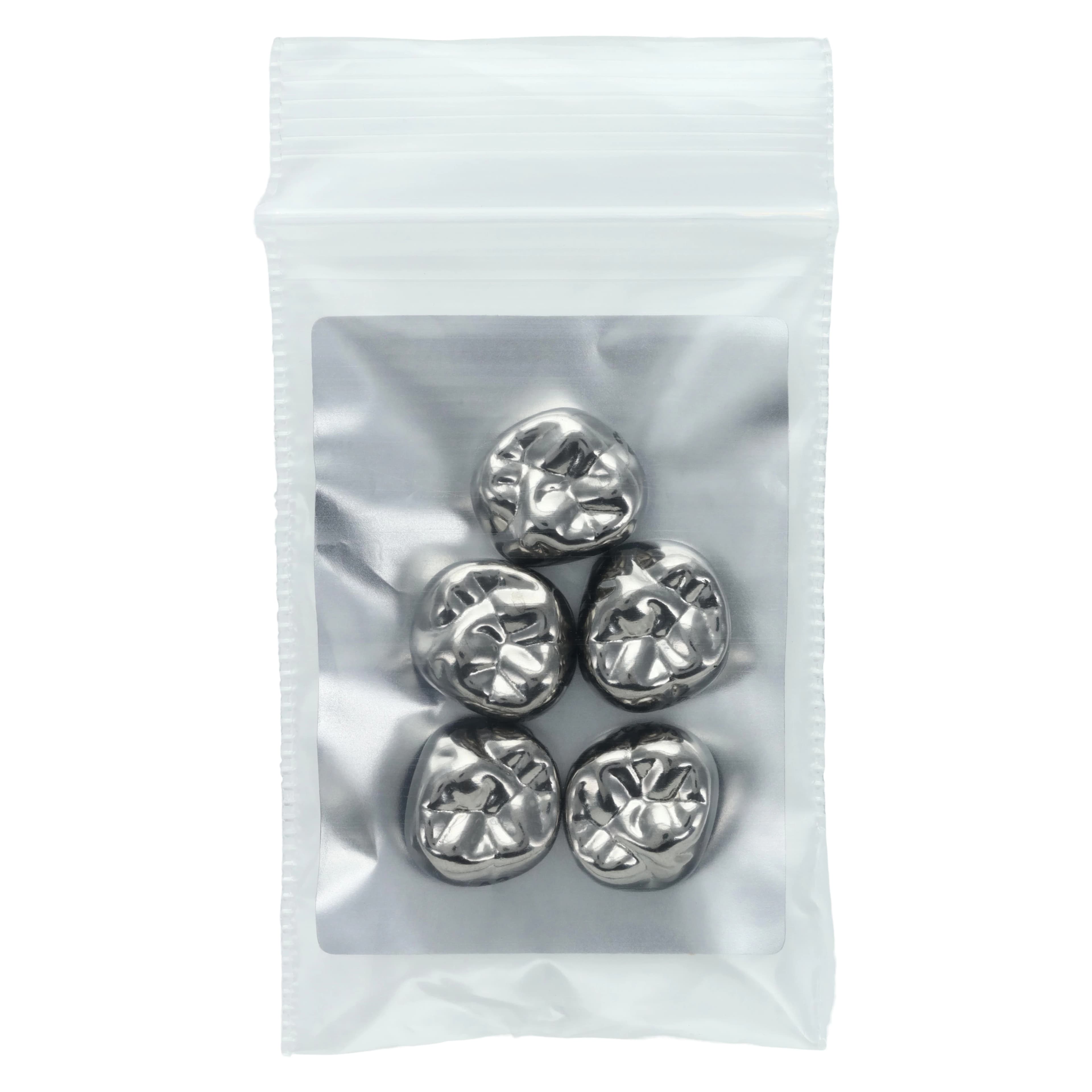 Acero XT Stainless Steel Crown, Upper Right Primary Second Molar (Tooth A), Size 3, 5/Pack, E-UR-3 thumbnail 3