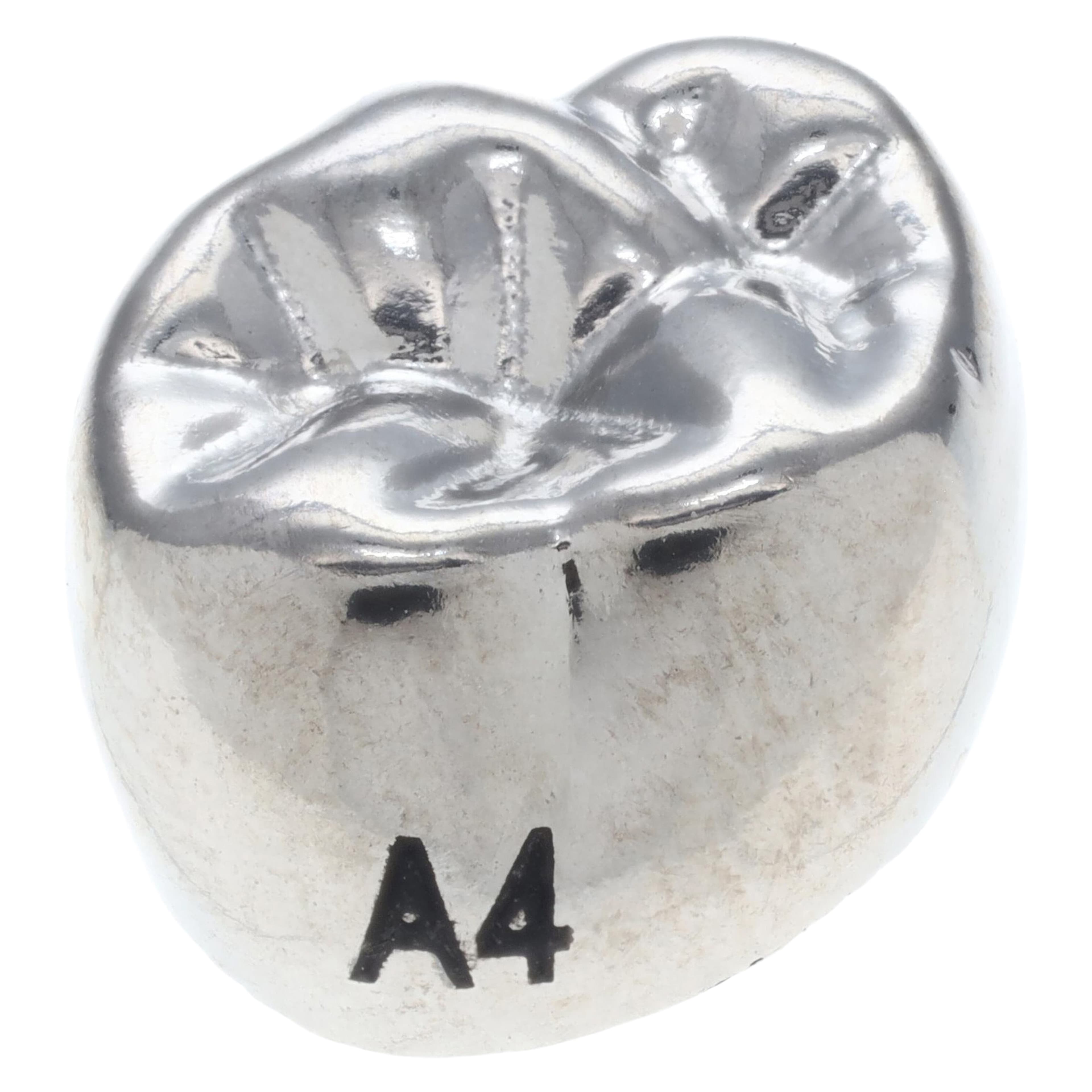 Acero XT Stainless Steel Crown, Upper Right Primary Second Molar (Tooth A), Size 4, 5/Pack, E-UR-4 thumbnail 2