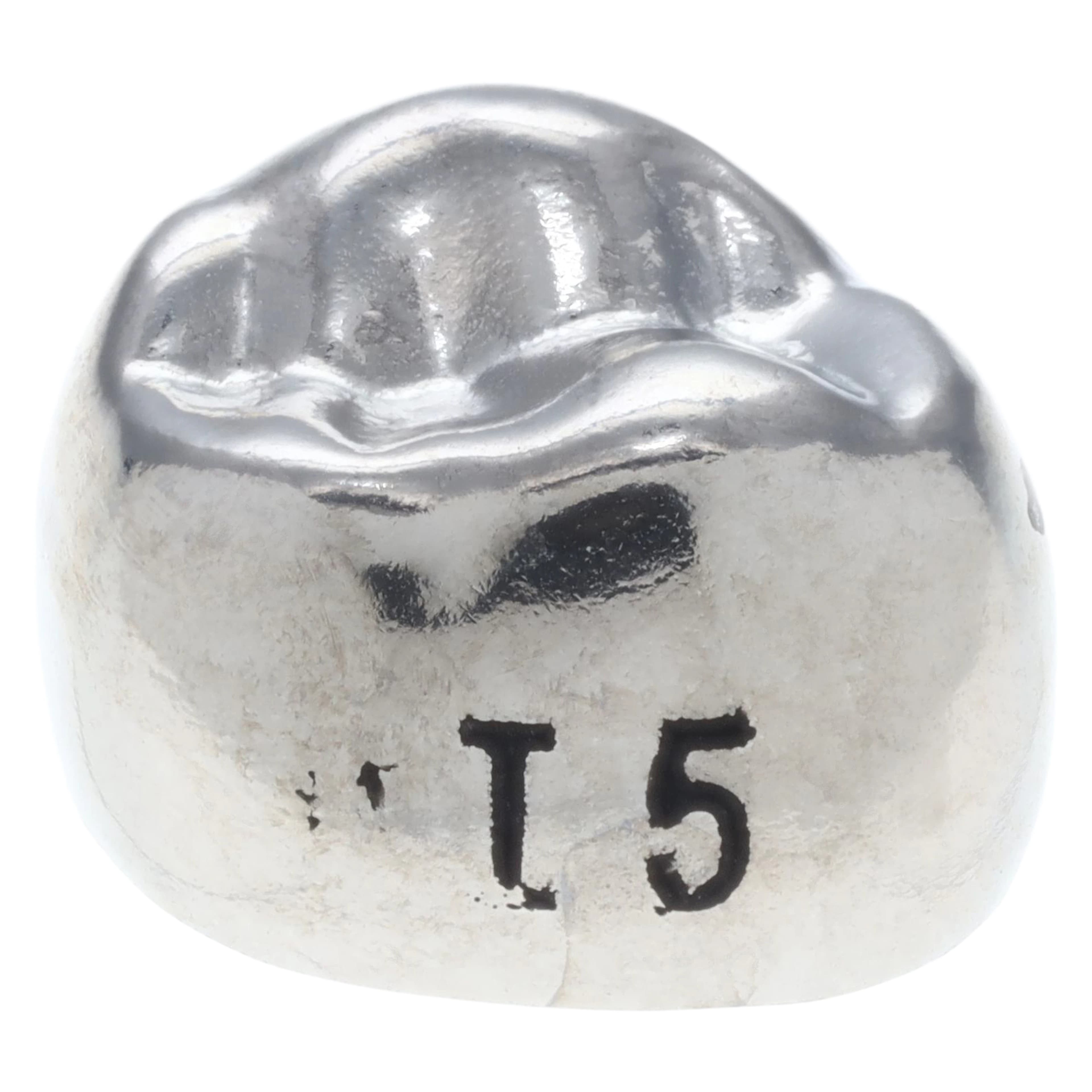 Acero XT Stainless Steel Crown, Upper Left Primary First Molar, Size 5, 5/Pack, D-UL-5 thumbnail 2