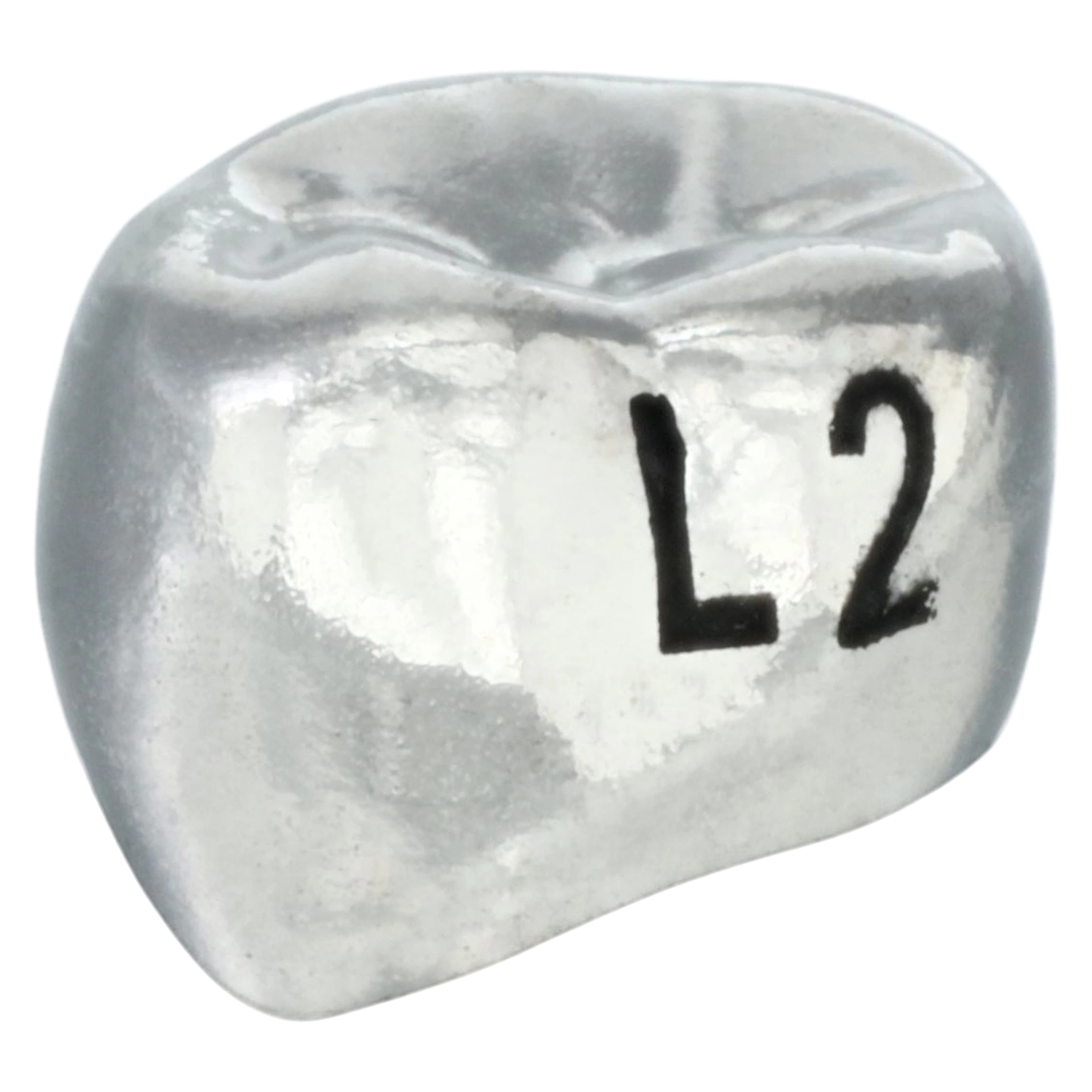Acero XT Stainless Steel Crown, Lower Left Primary First Molar, Size 2, 5/Pack (D-LL-2) thumbnail 2