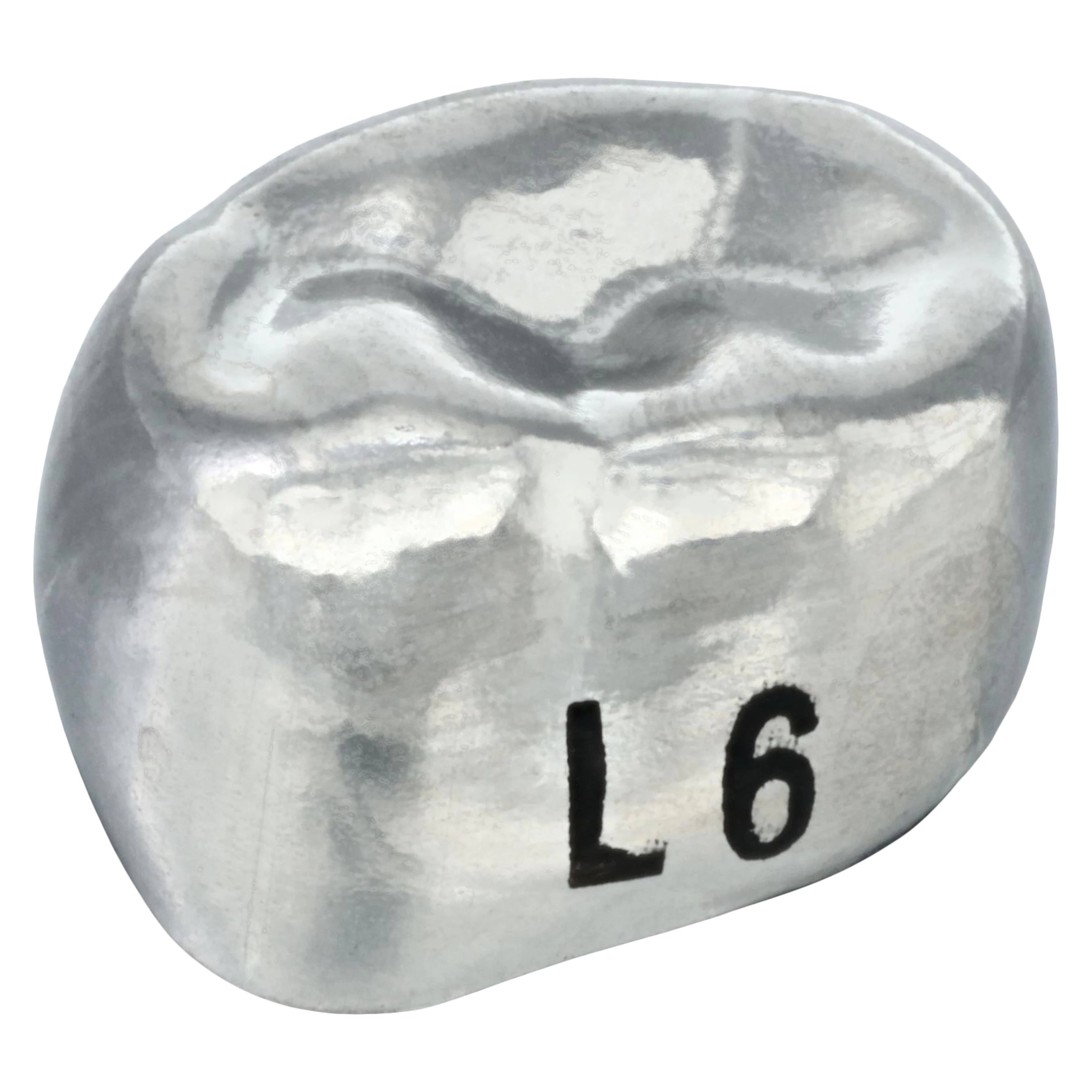 Acero XT Stainless Steel Crown, Lower Left Primary First Molar, Size 6, 5/Pack (D-LL-6) thumbnail 2