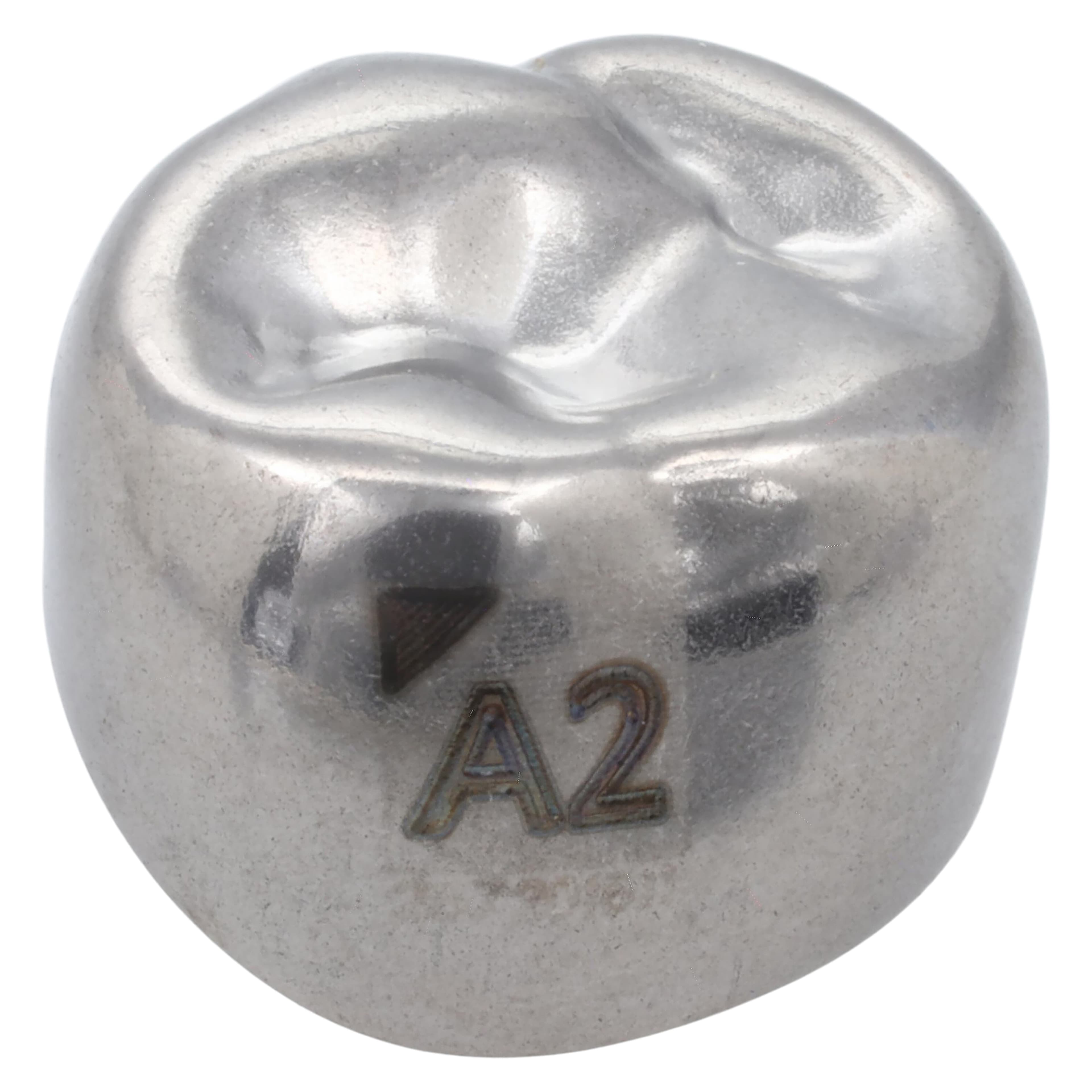 Acero 3S Stainless Steel Primary Molar Crown, Upper Right Second Molar "A", Size 2, 5/Pack thumbnail 2