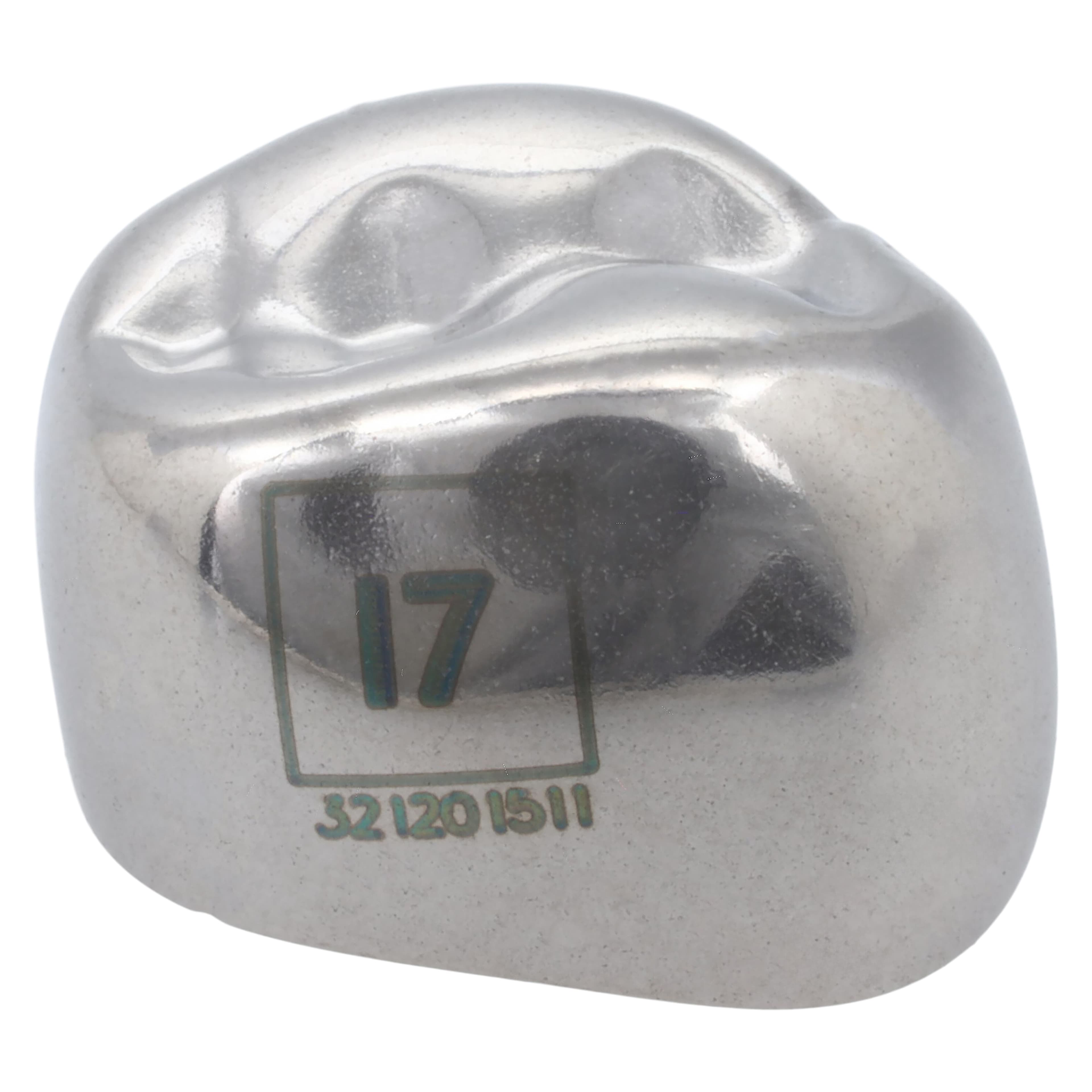 Acero 3S Stainless Steel Primary Molar Crown, Upper Left First Molar (Tooth I), Size 7, 5/Pack, 3S I7 thumbnail 2