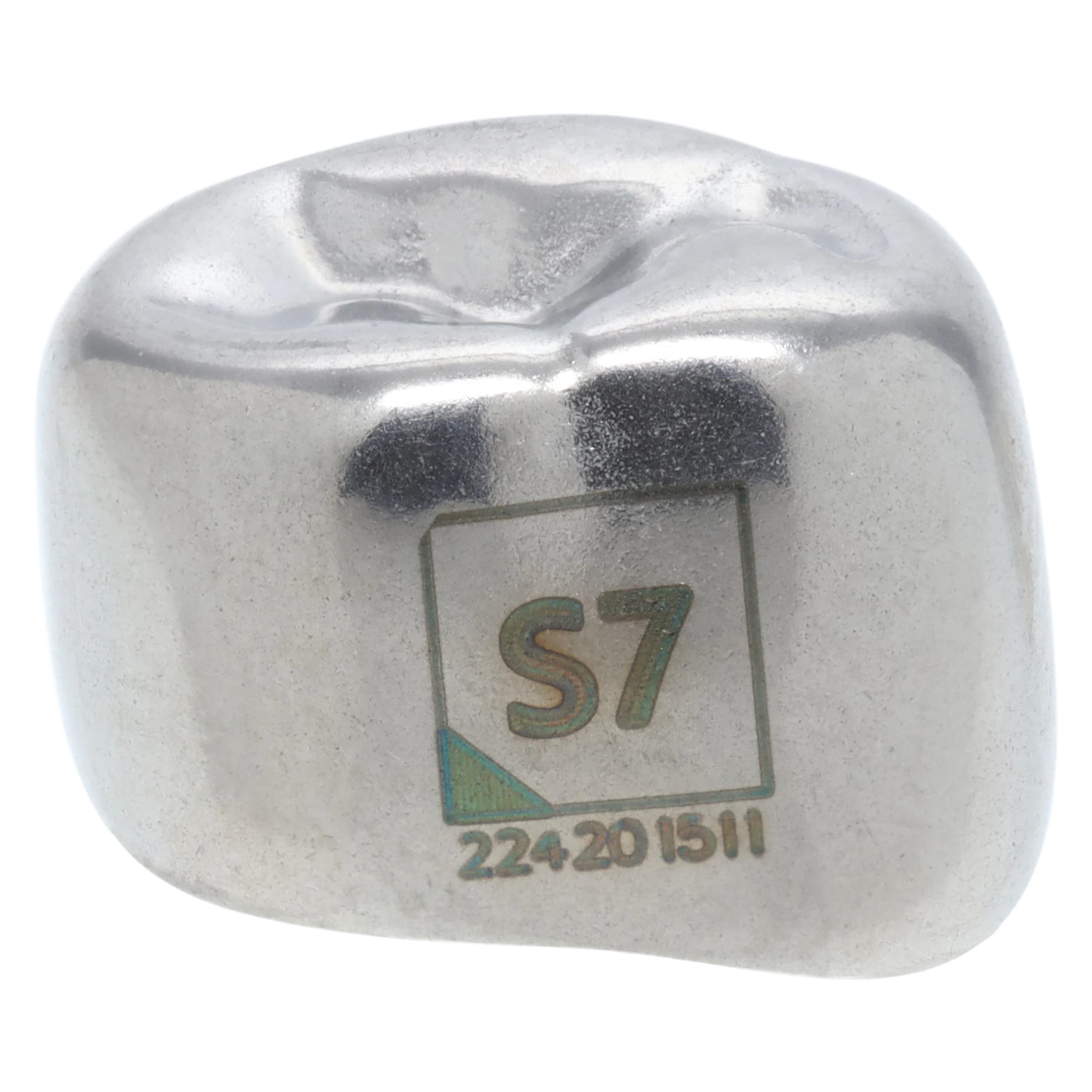 Acero 3S Stainless Steel Primary Molar Crown, Lower Right First Molar, Size 7, 5/Pack thumbnail 2