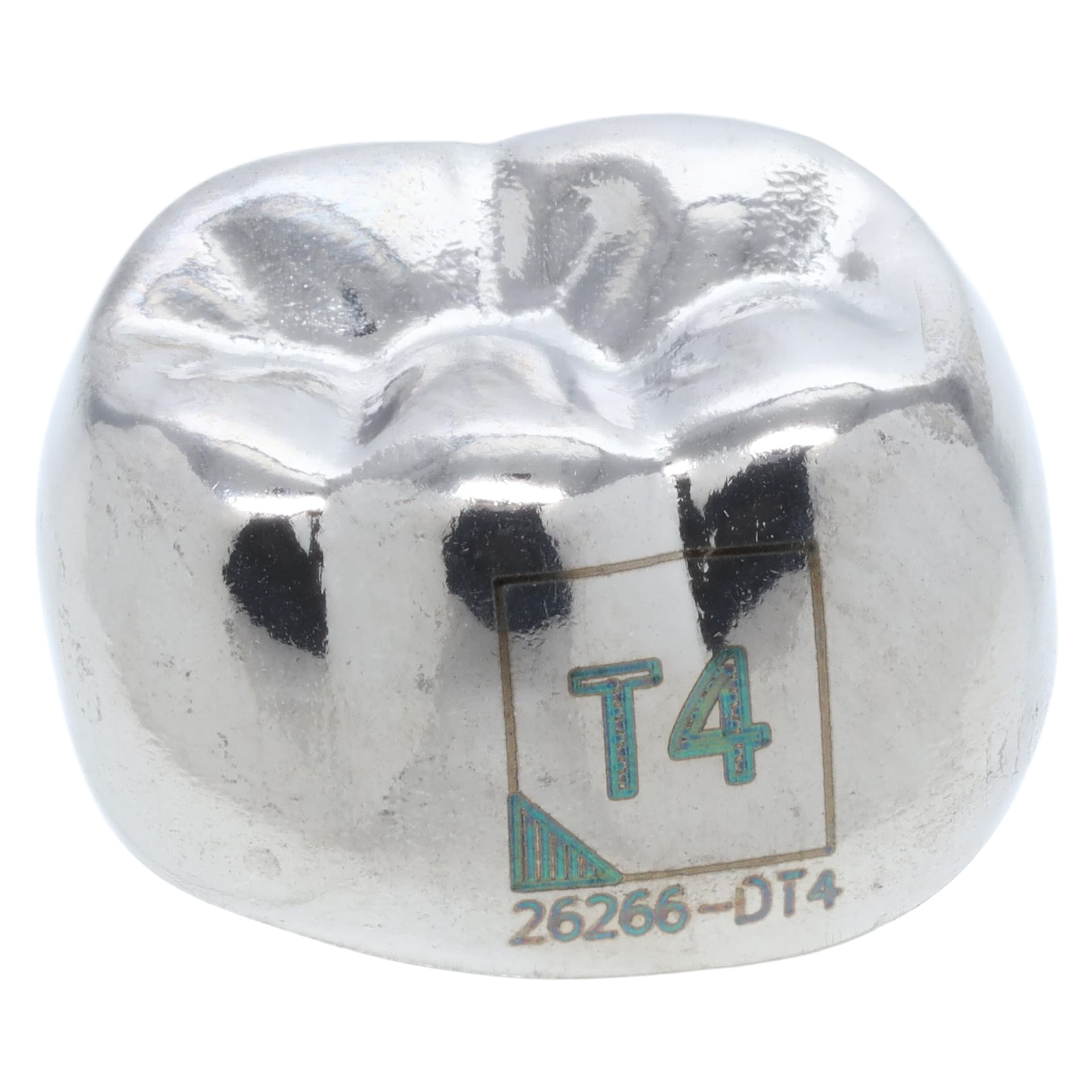 Acero 3S Stainless Steel Primary Molar Crown, Lower Right Second Molar "T", Size 4, 5/Pack thumbnail 2
