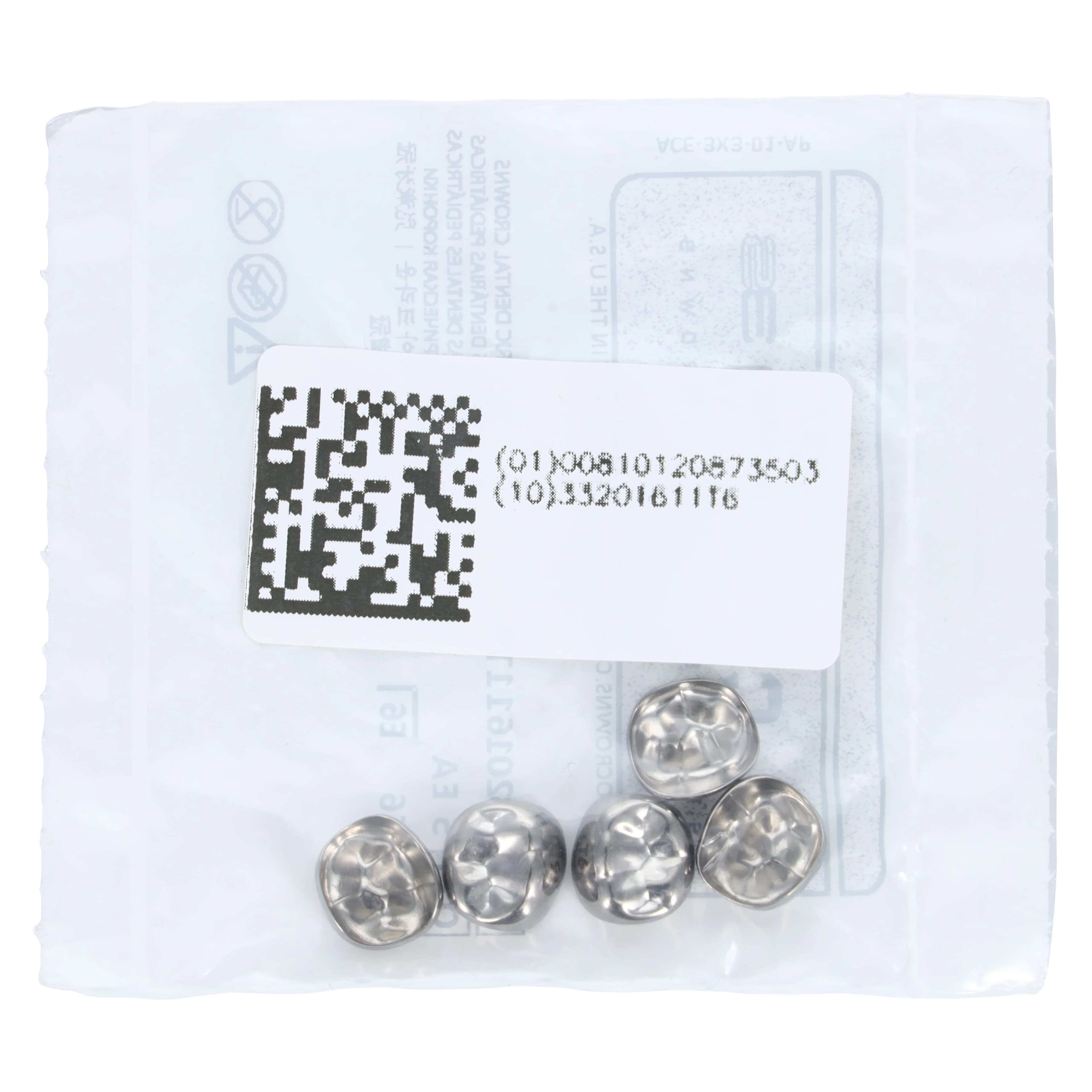 Acero 3S Primary Molar Stainless Steel Crown, Lower Right Second Molar "T", Size 6, 5/Pack thumbnail 3