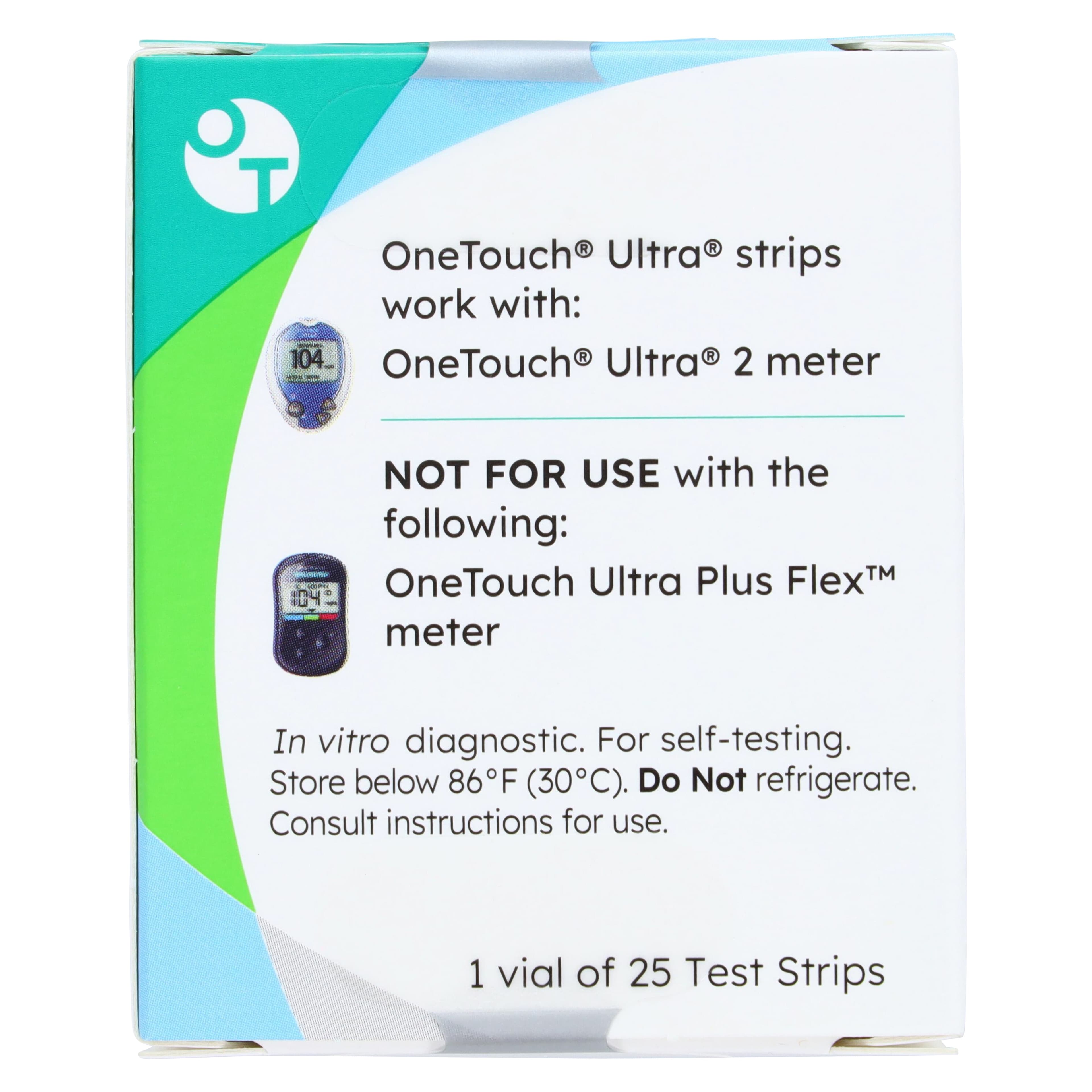 OneTouch Ultra Blood Glucose Test Strips, 25/Box thumbnail 2