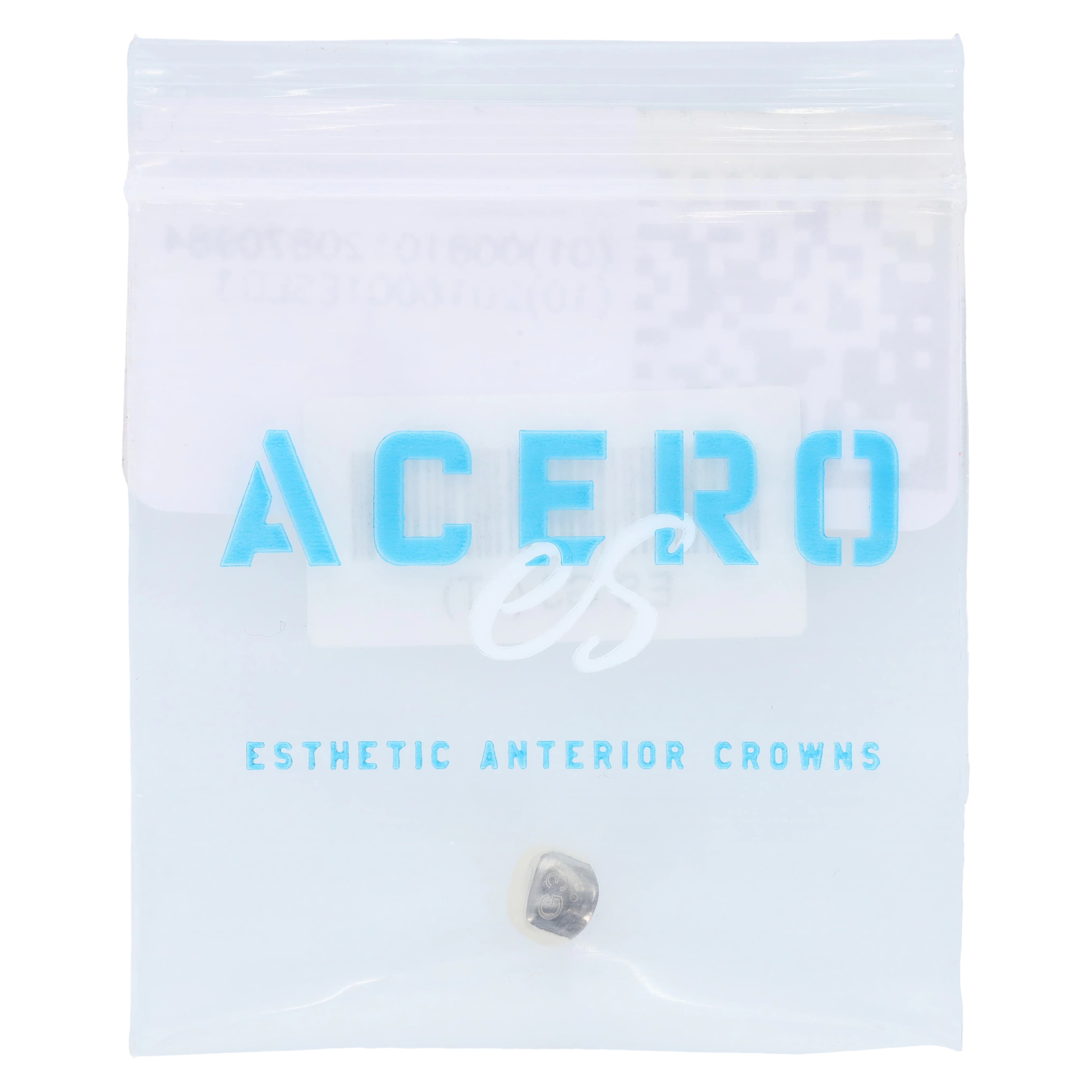 Acero Crowns ES Light White Anterior Crown, Upper Left Lateral, Size 3, 1/Bag - ES Light White Anterior Crown UL3 Lateral - Image 1