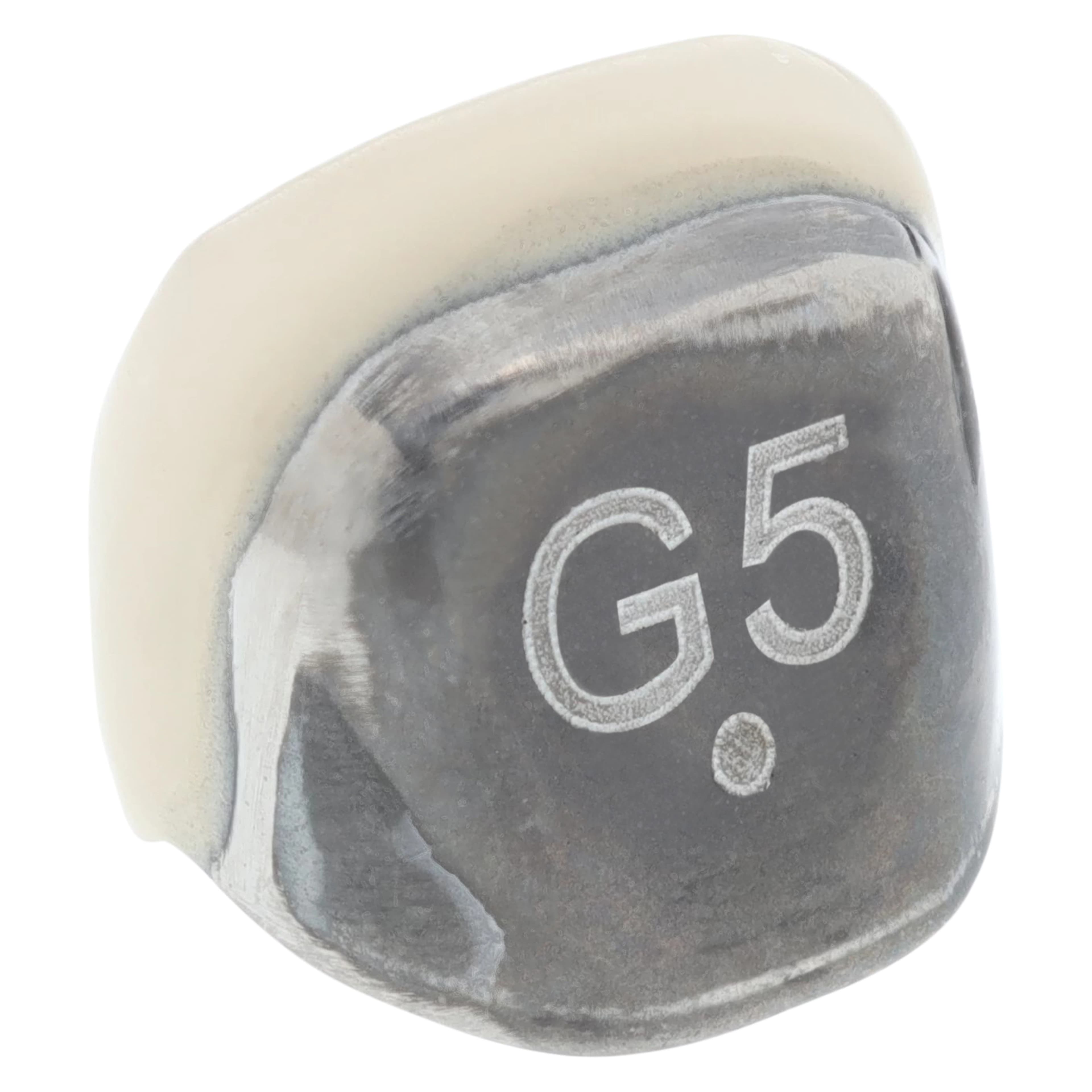 Acero Crowns ES Light White Anterior Crown, Upper Left Lateral, Size 5, 316L Stainless Steel, 1/Bag - ES Light White Anterior Crown UL5 Lateral - Image 1