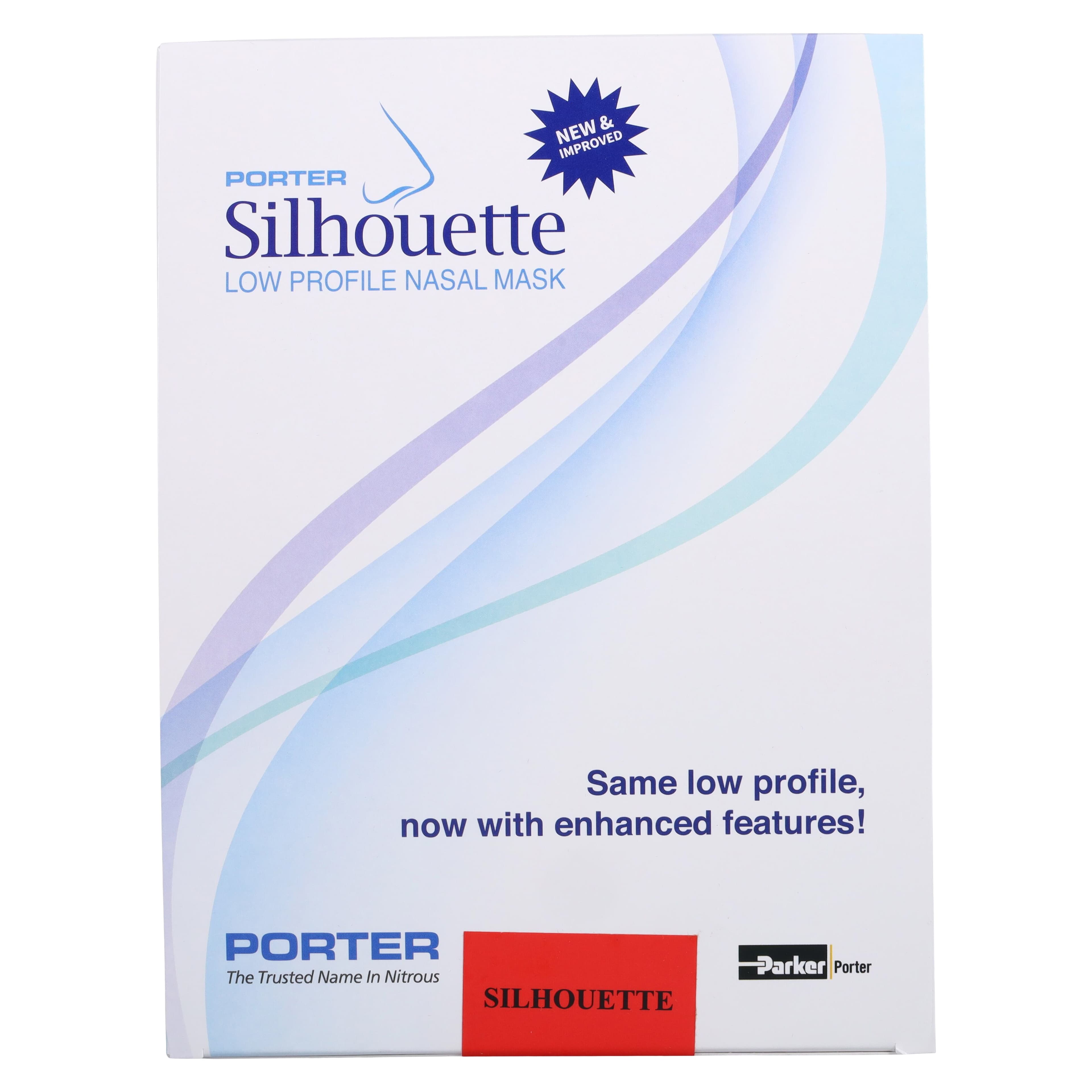 Porter Instrument Silhouette II Low Profile Nitrous Oxide Nasal Hood and Breathing Circuit, Small, 12/Pkg, SIL2-SM-12 thumbnail 4