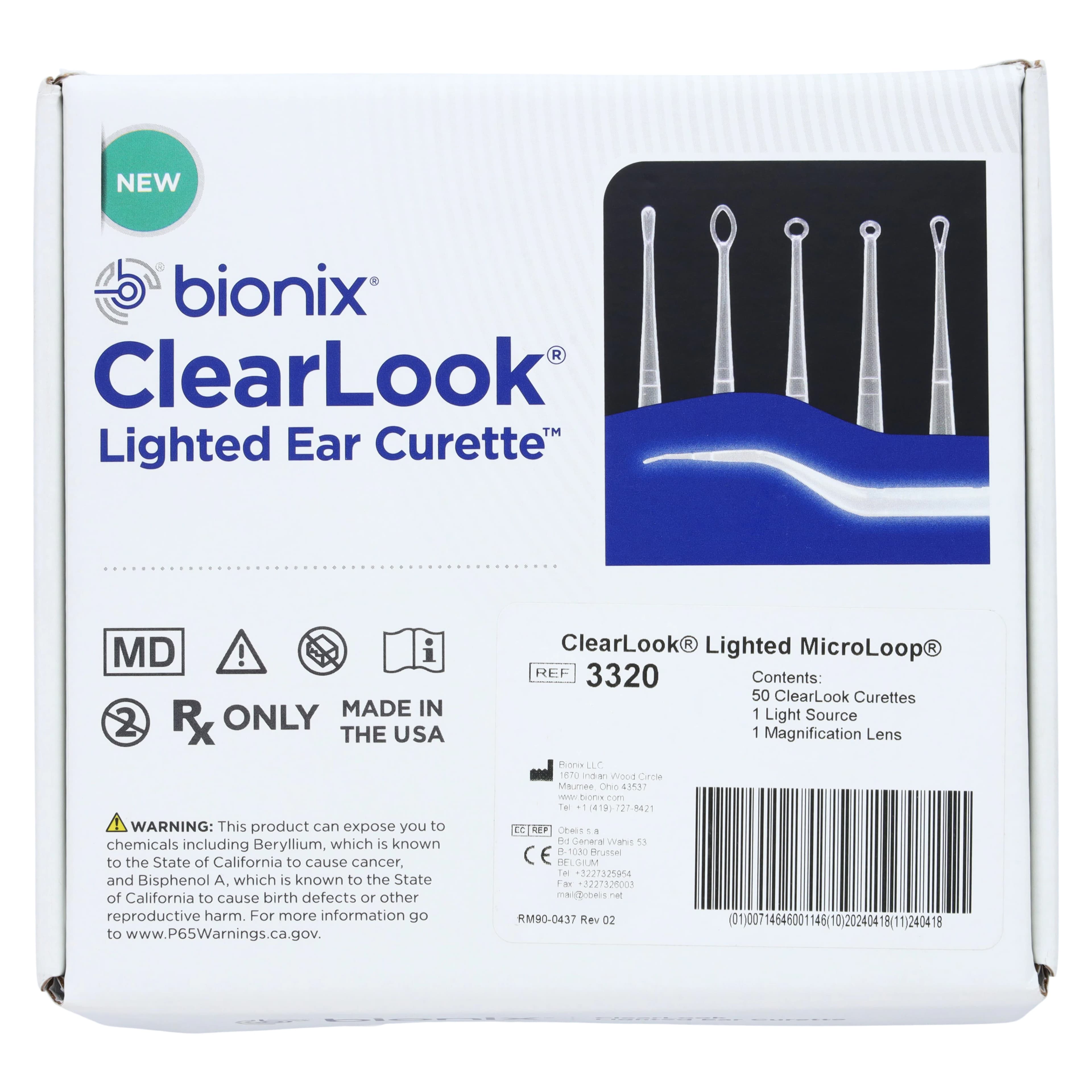 Bionix ClearLook Ear Curette MicroLoop, Non-Sterile, Disposable, 50/Box thumbnail 3