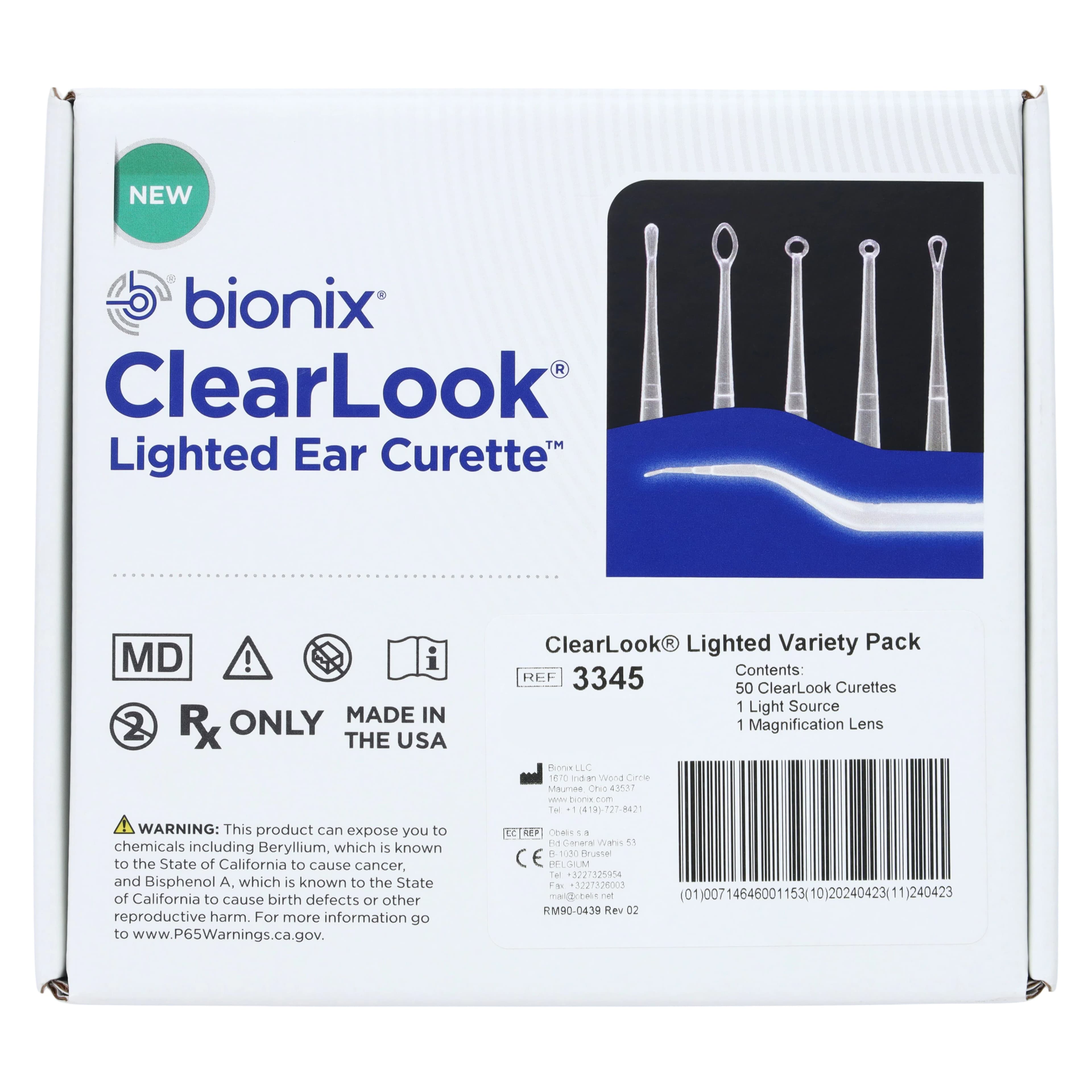 Bionix ClearLook Lighted Ear Curette, Variety Pack, Non-Sterile, Disposable, 50/Box thumbnail 3
