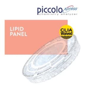 Abaxis Piccolo Xpress Lipid Panel Reagent Disc, CLIA Waived, 10/Box, 400-0025 - Lipid Panel - Image 1