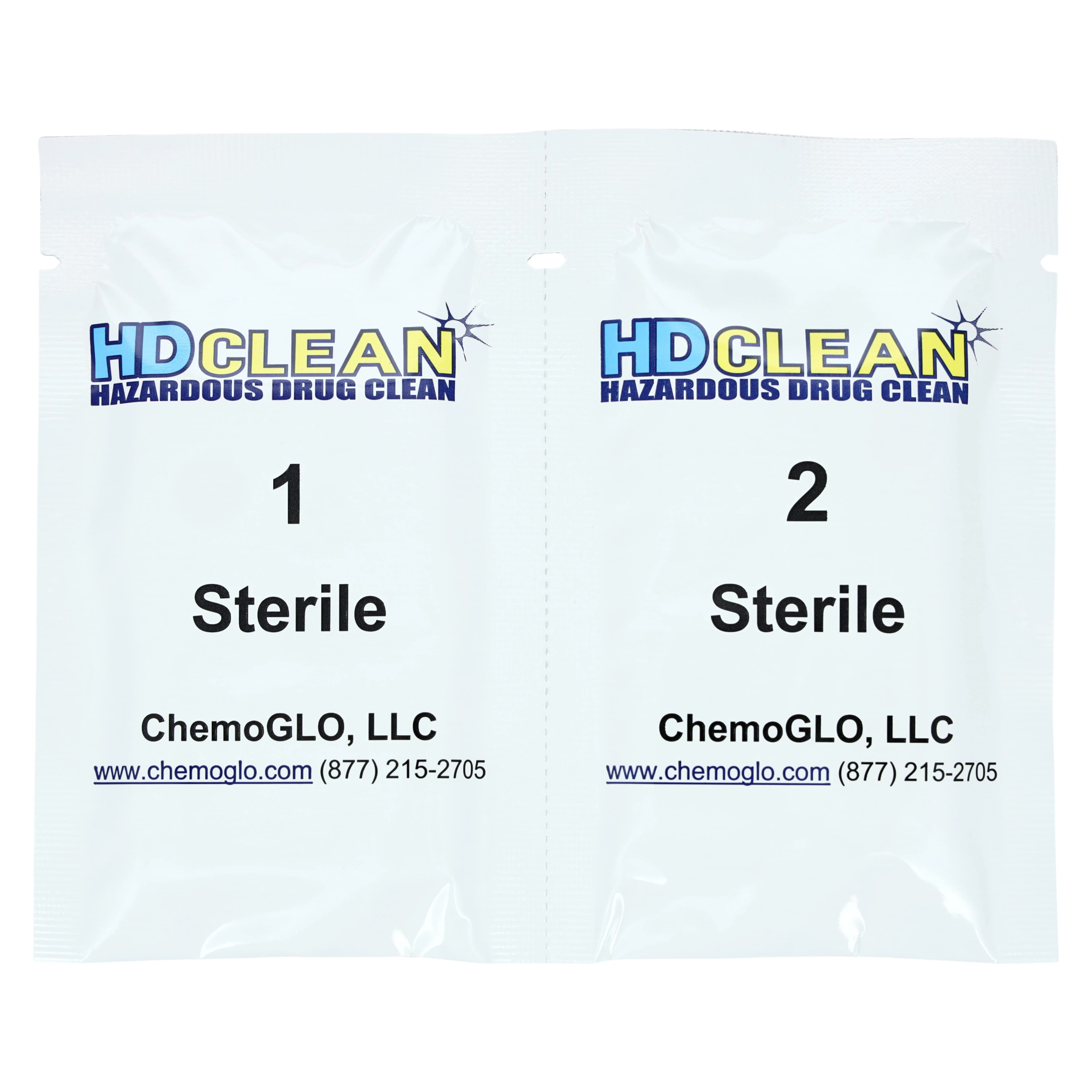 HDClean Surface Cleaner Wipes, Sterile, 8 in x 7 in, 50/Box - Wipes Sterile HDClean - Image 1