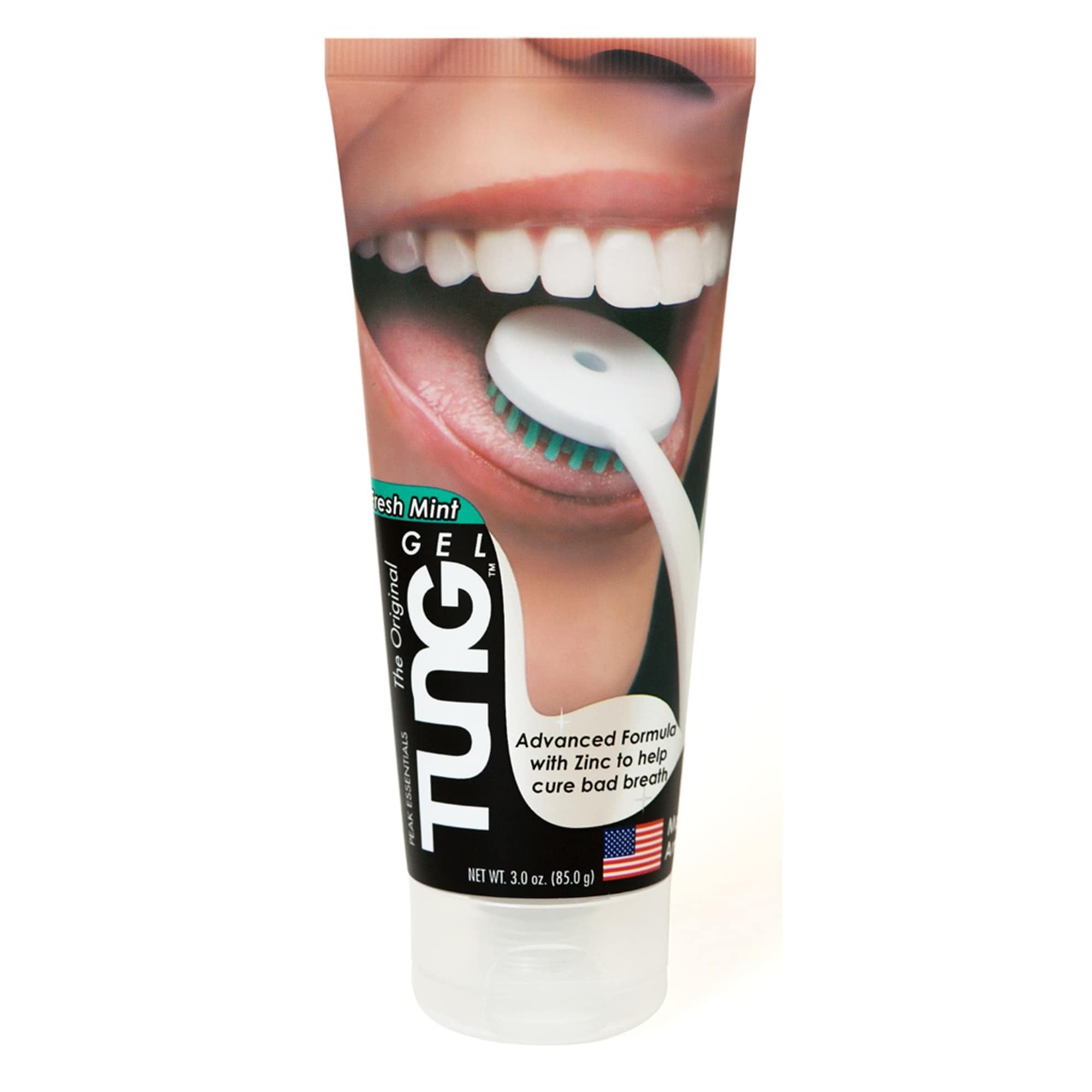 TUNG Gel Original Fresh Mint Tongue Cleaner, 3 oz Tube, 24/Case - Tung Gel Original Fresh Mint - Image 1