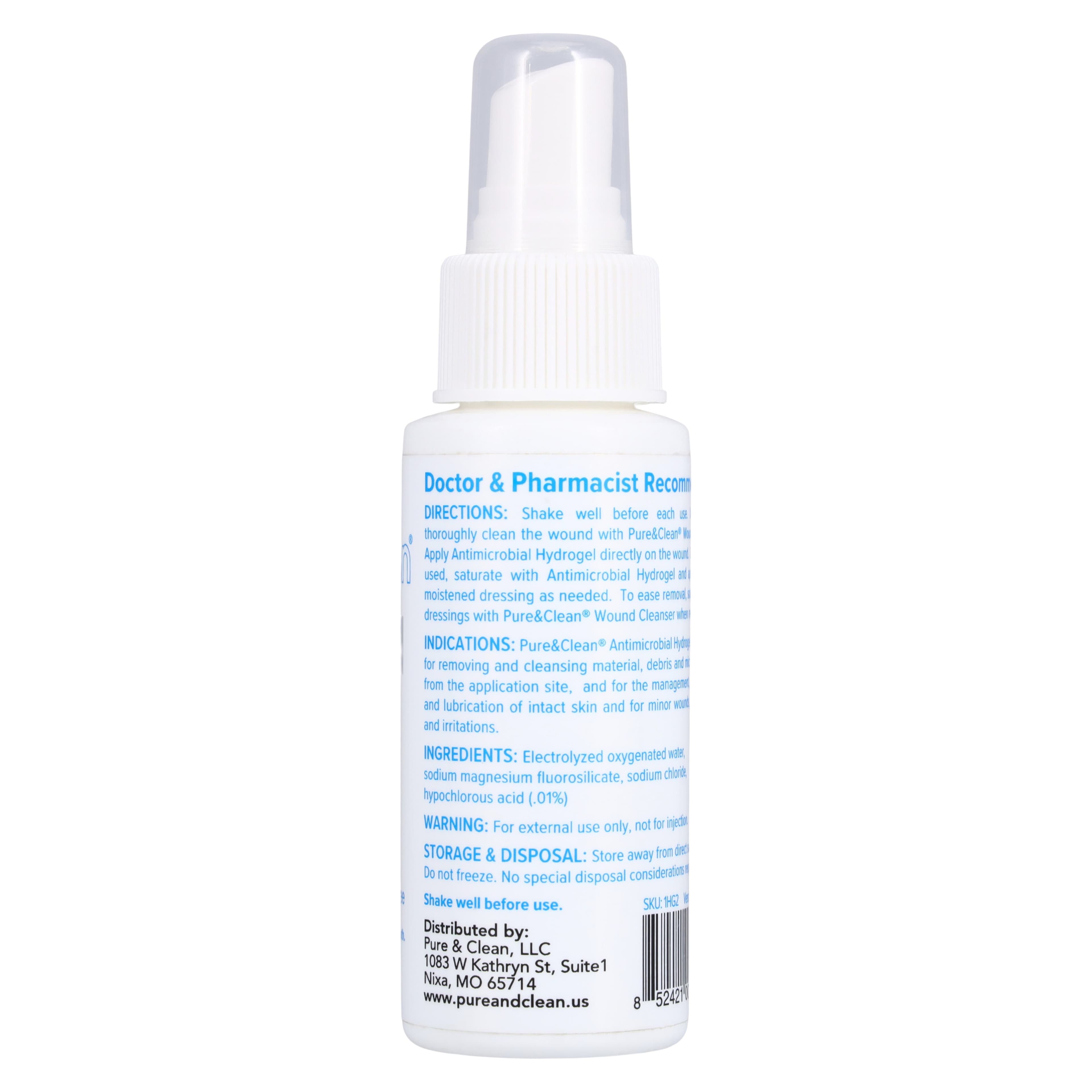 Pure&Clean Antimicrobial Hydro Hypochlorous Acid Wound Care Spray thumbnail 2