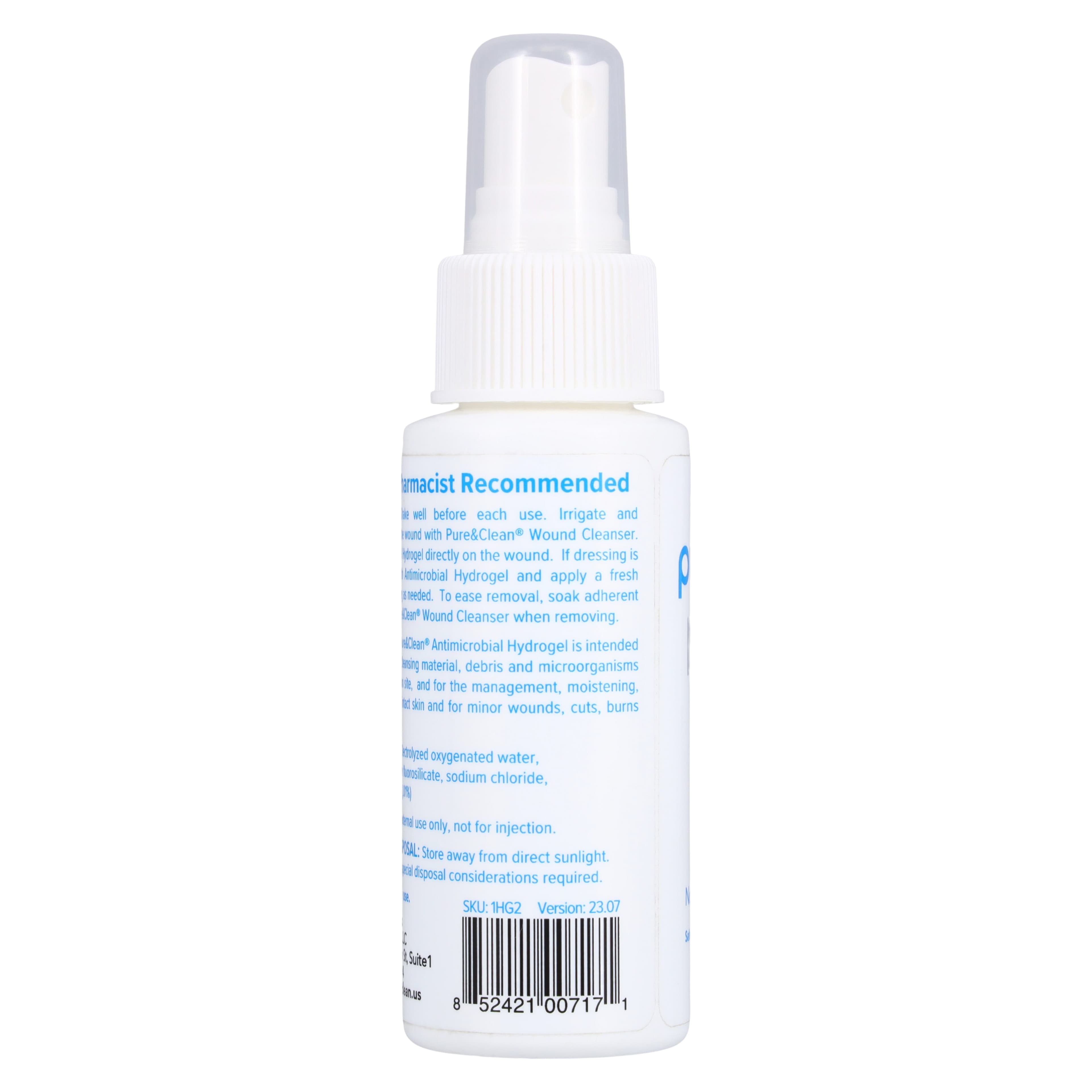 Pure&Clean Antimicrobial Hydro Hypochlorous Acid Wound Care Spray thumbnail 3