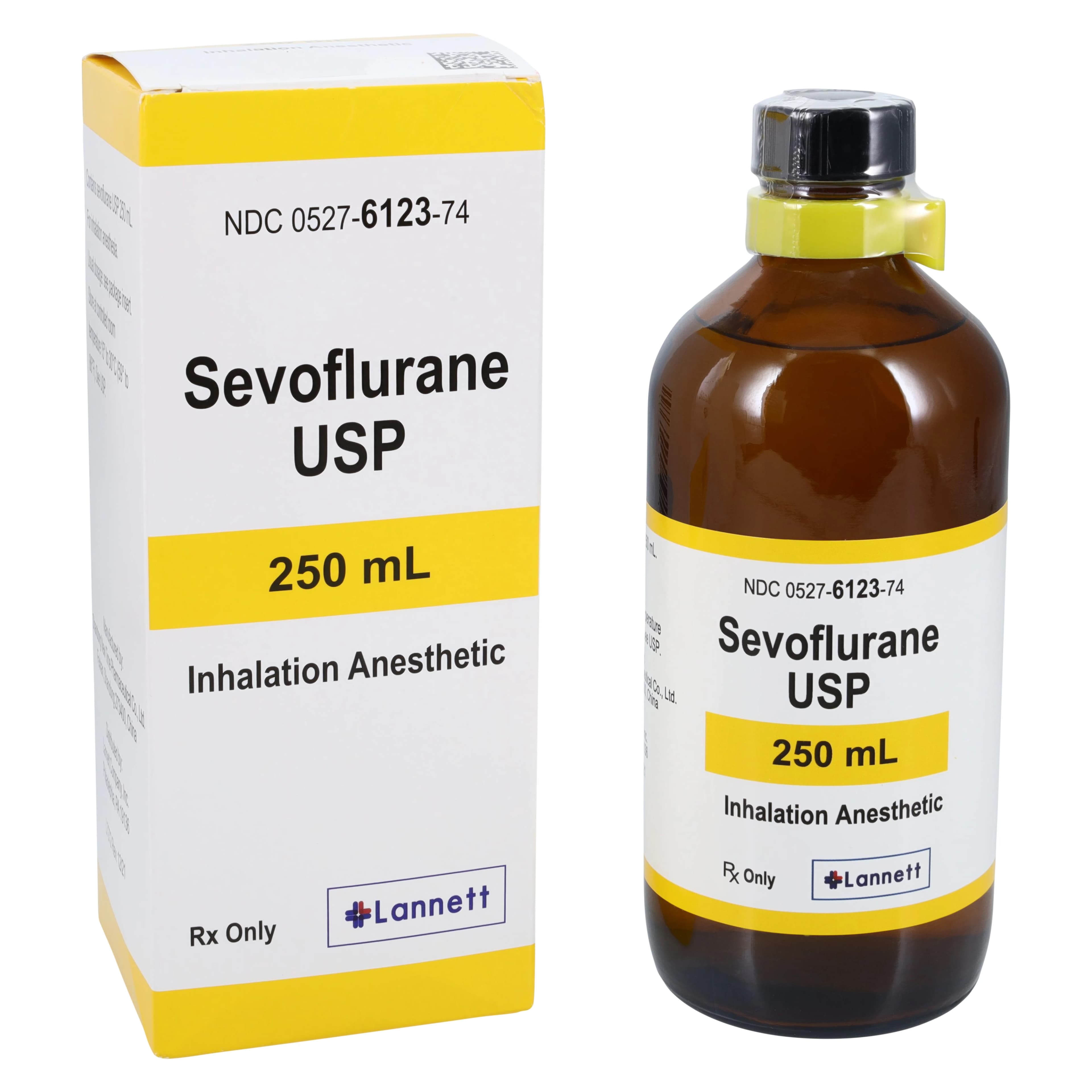 Sevoflurane Inhalation Liquid 100%, 250 mL Bottle, Lannett - Sevoflurane Liq Inhalation - Image 1