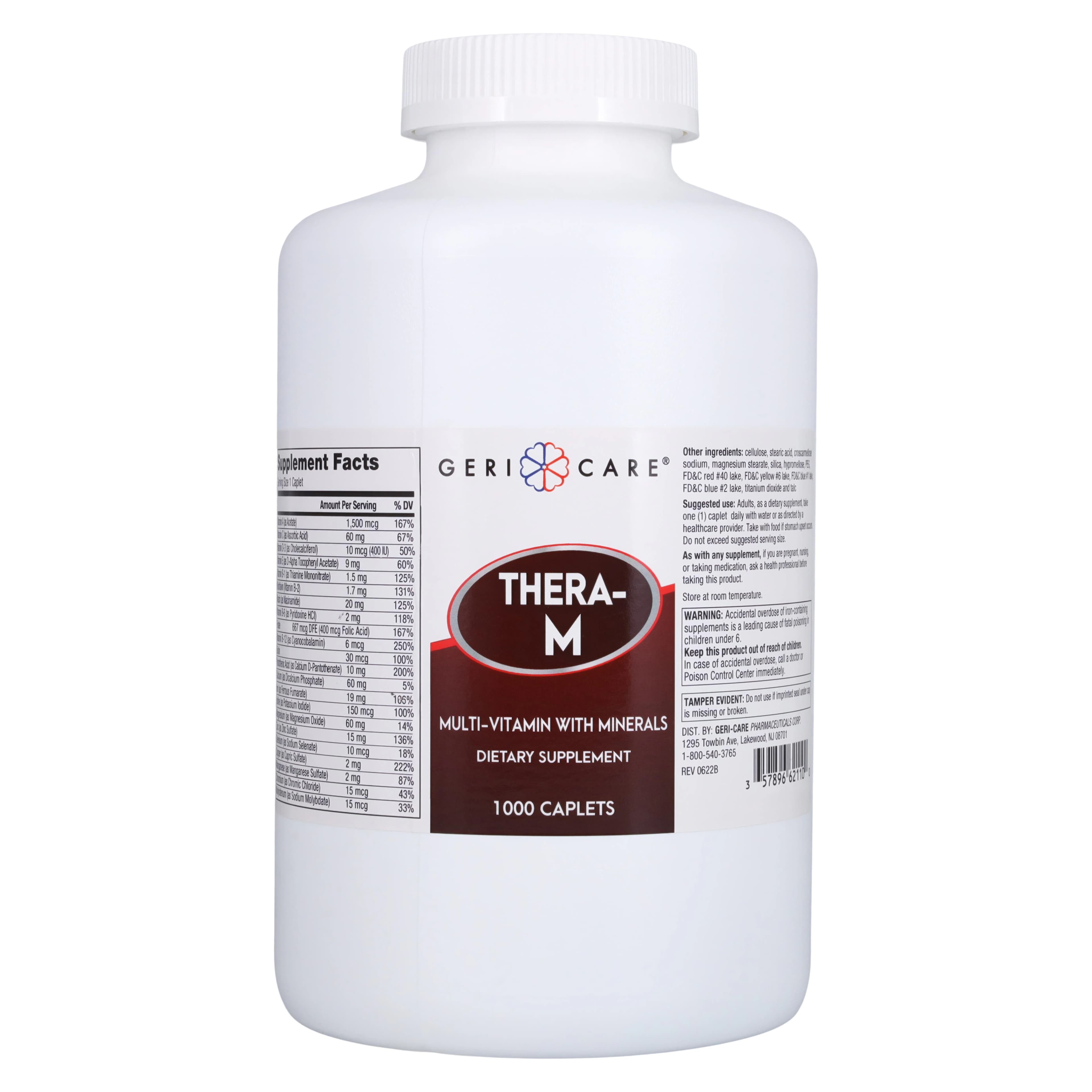 Theravite M Dietary Supplement Tablets, 1000/Bottle - Theravite M Dietary Tablets - Image 1