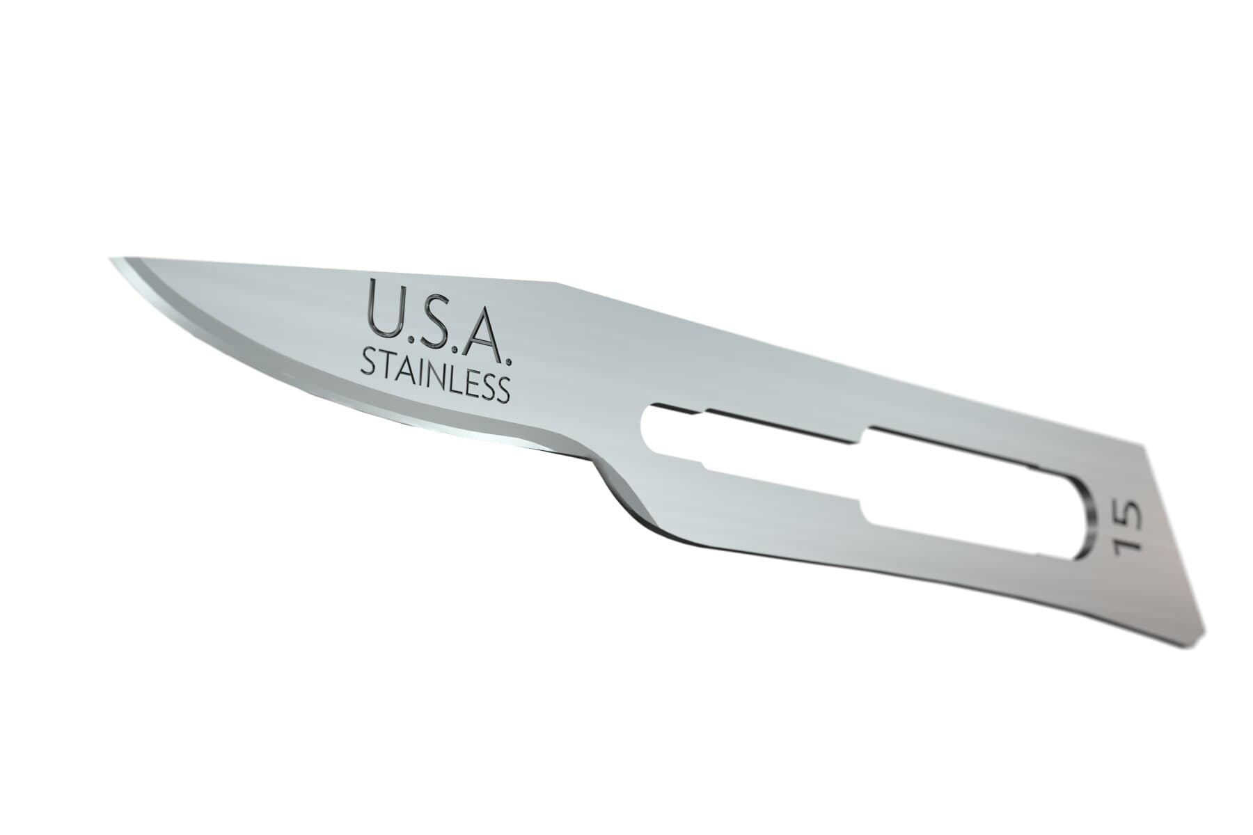 AccuThrive Stainless Steel Sterile Surgical Blade #15C, Disposable, 100/Box thumbnail 2
