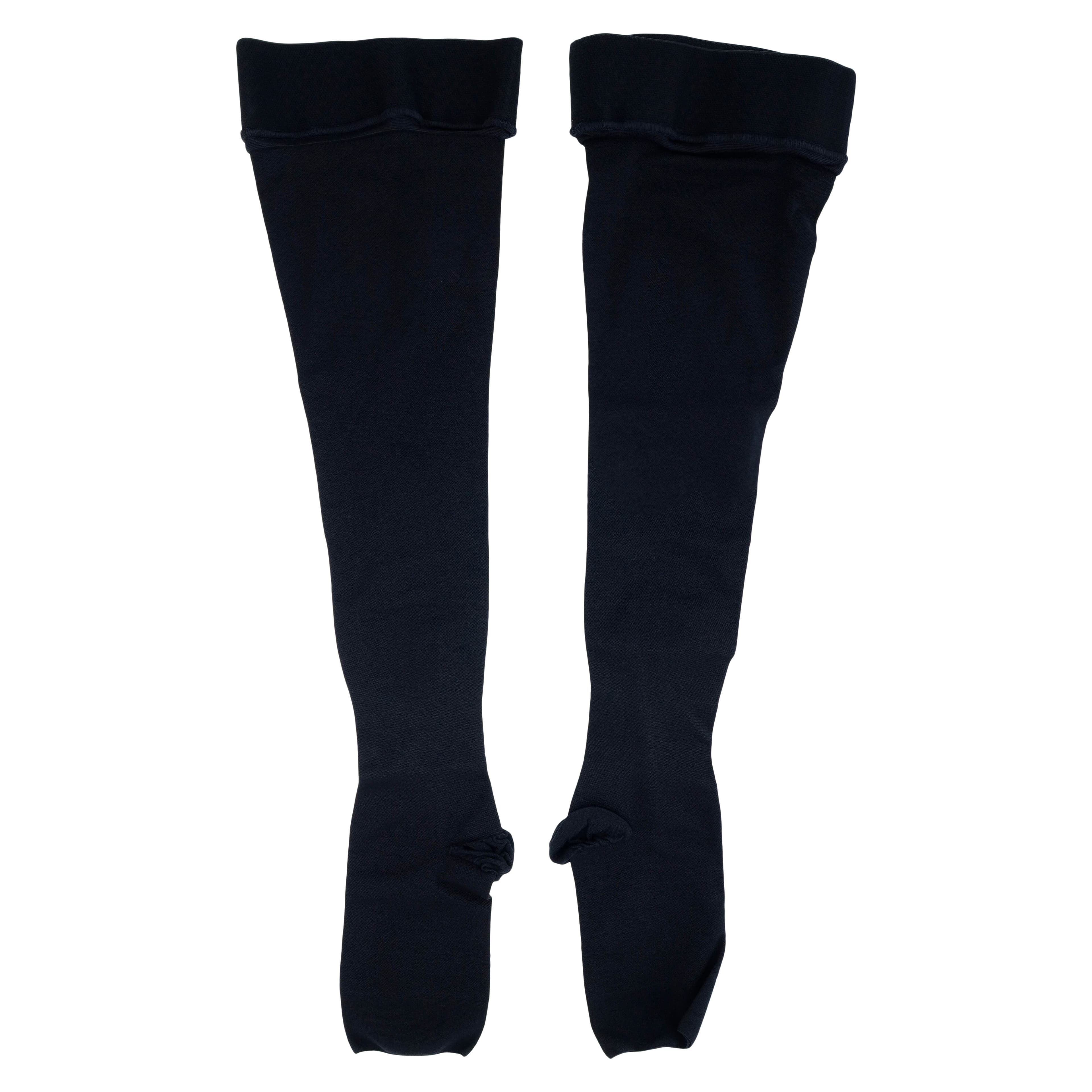 Jobst Relief Compression Stocking, Thigh High, Open Toe, Small, 20-30 mmHg, Black thumbnail 2