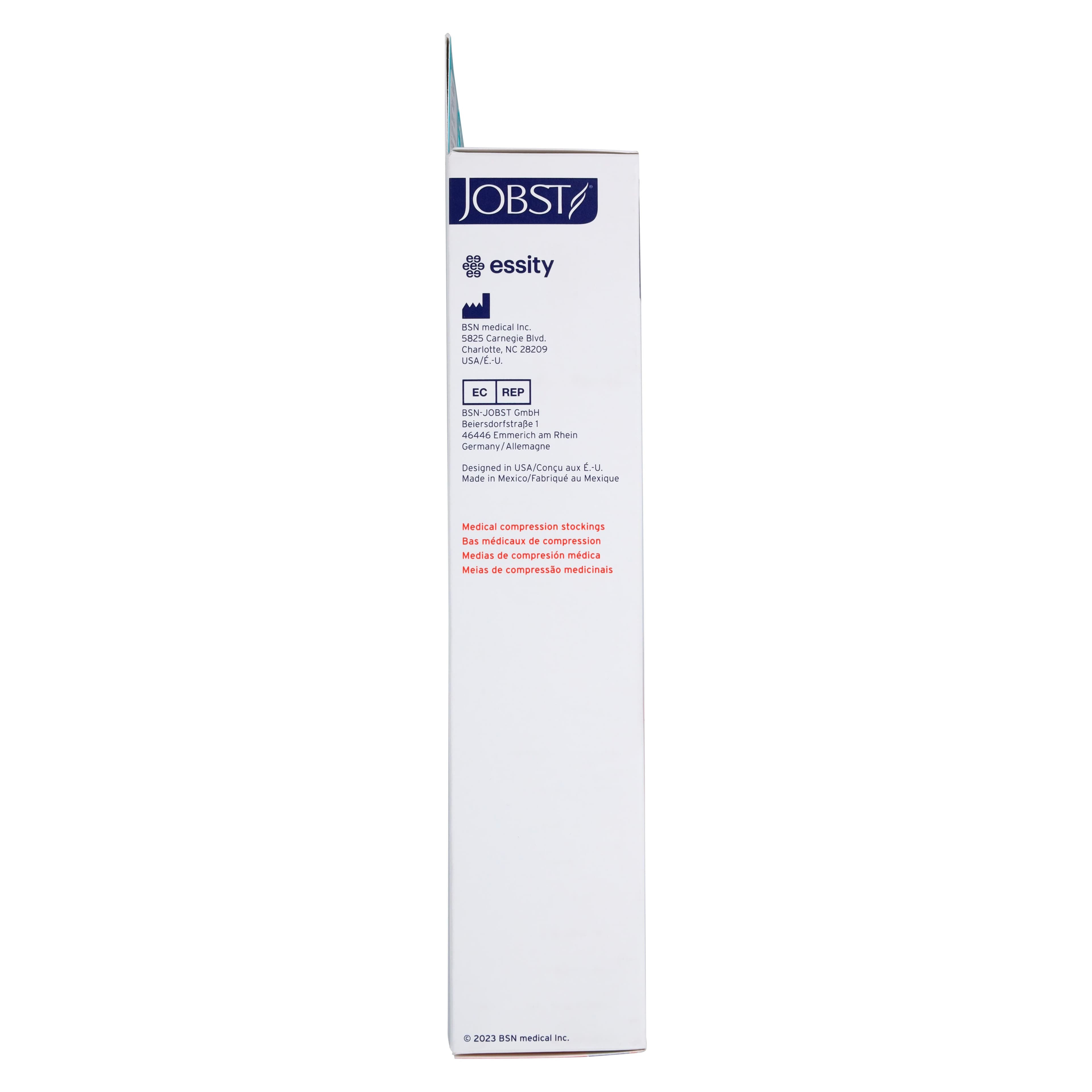 Jobst Relief Compression Stocking, Thigh High, Open Toe, Small, 20-30 mmHg, Black thumbnail 5
